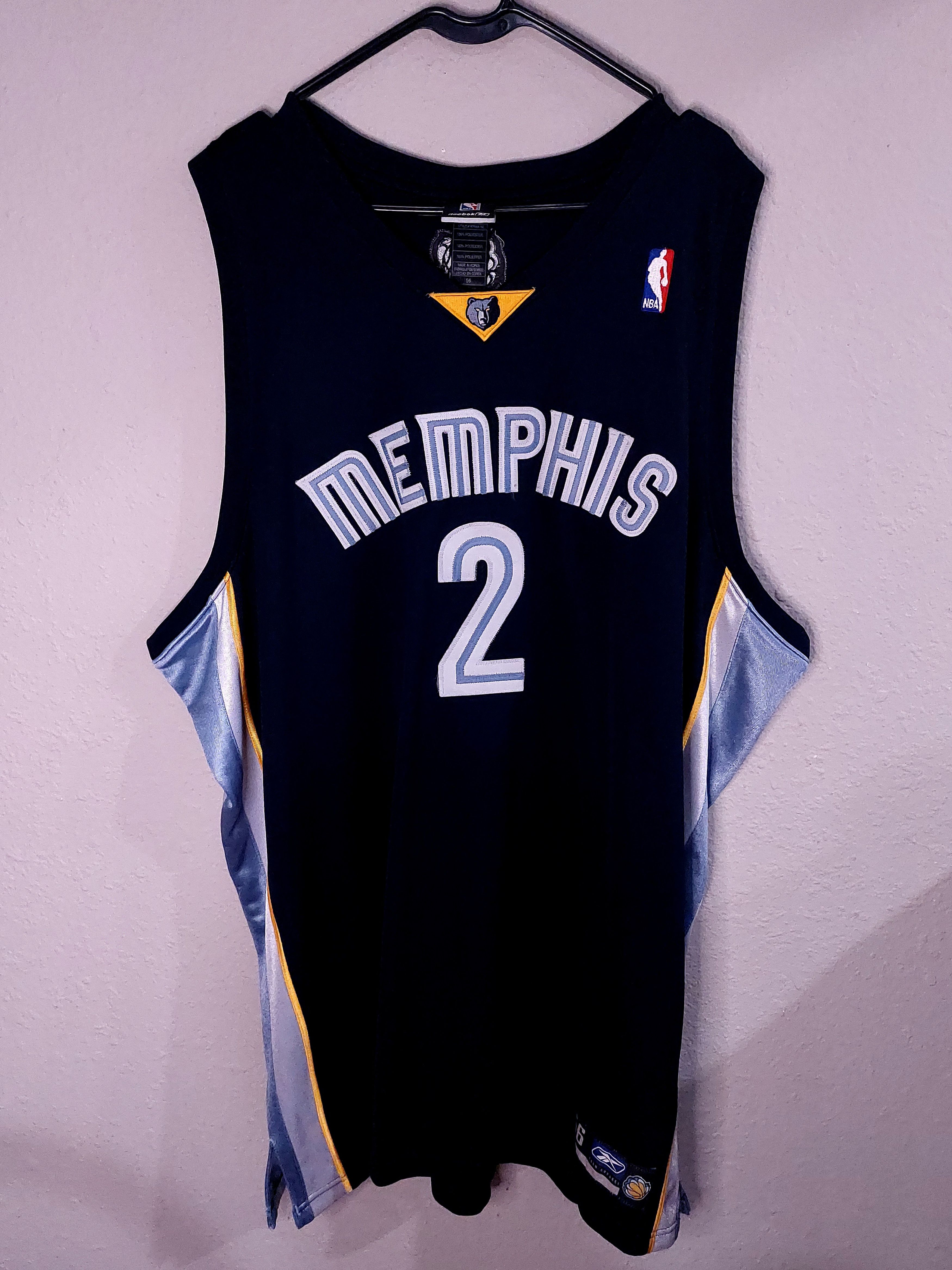 NBA × Reebok Authentic Memphis Grizzlies Jason Williams Reebok Jersey Size US XXL / EU 58 / 5 - 2 Thumbnail