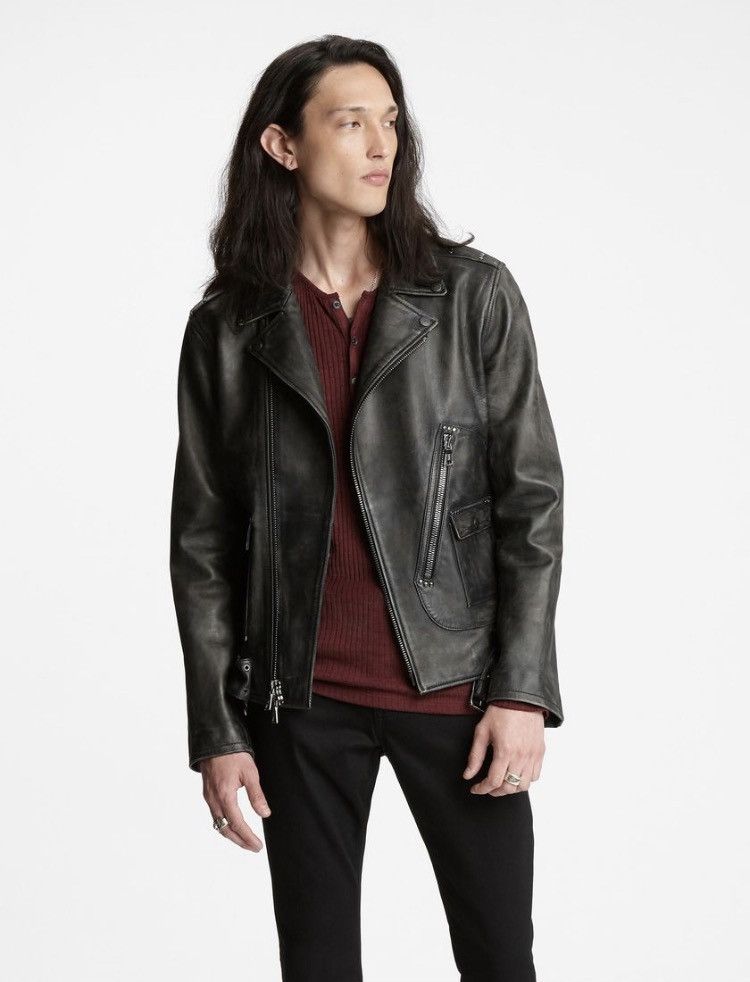 John Varvatos Led Zeppelin leather biker jacket. 50 Size US M / EU 48-50 / 2 - 1 Thumbnail