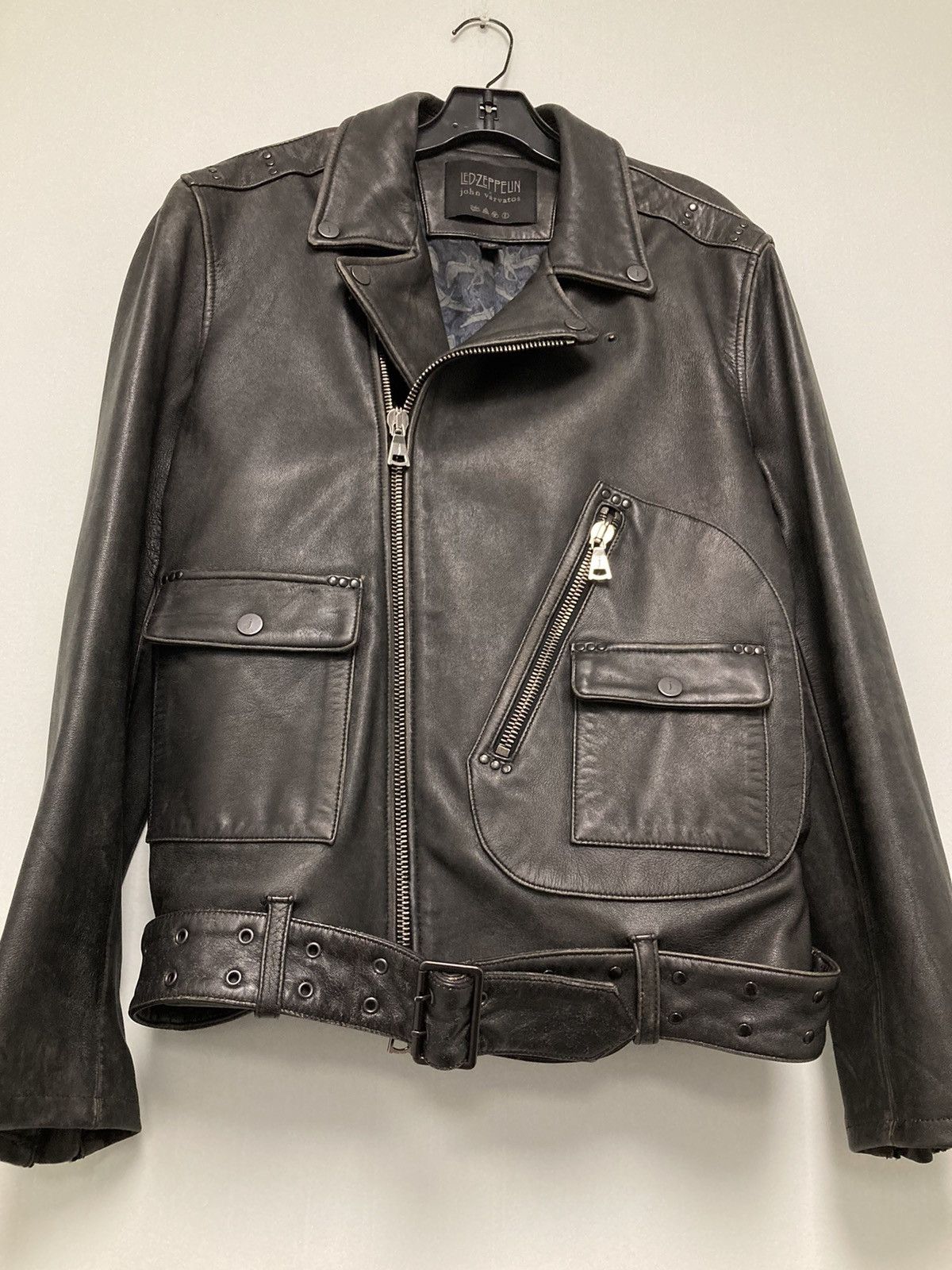 John Varvatos Led Zeppelin leather biker jacket. 50 Size US M / EU 48-50 / 2 - 11 Thumbnail