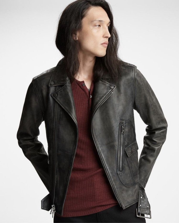 John Varvatos Led Zeppelin leather biker jacket. 50 Size US M / EU 48-50 / 2 - 3 Thumbnail