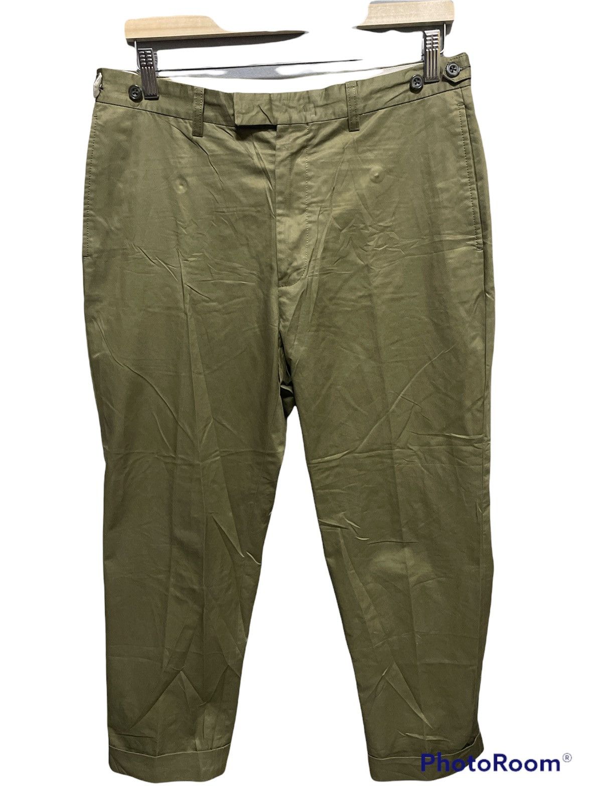 Beams Plus × Japanese Brand Buckle Back Beams Plus Rare Design Pants Size US 33 - 1 Thumbnail