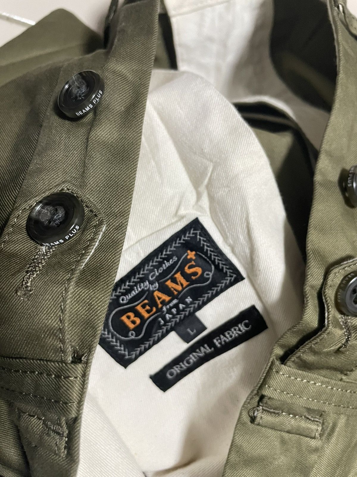 Beams Plus × Japanese Brand Buckle Back Beams Plus Rare Design Pants Size US 33 - 4 Thumbnail