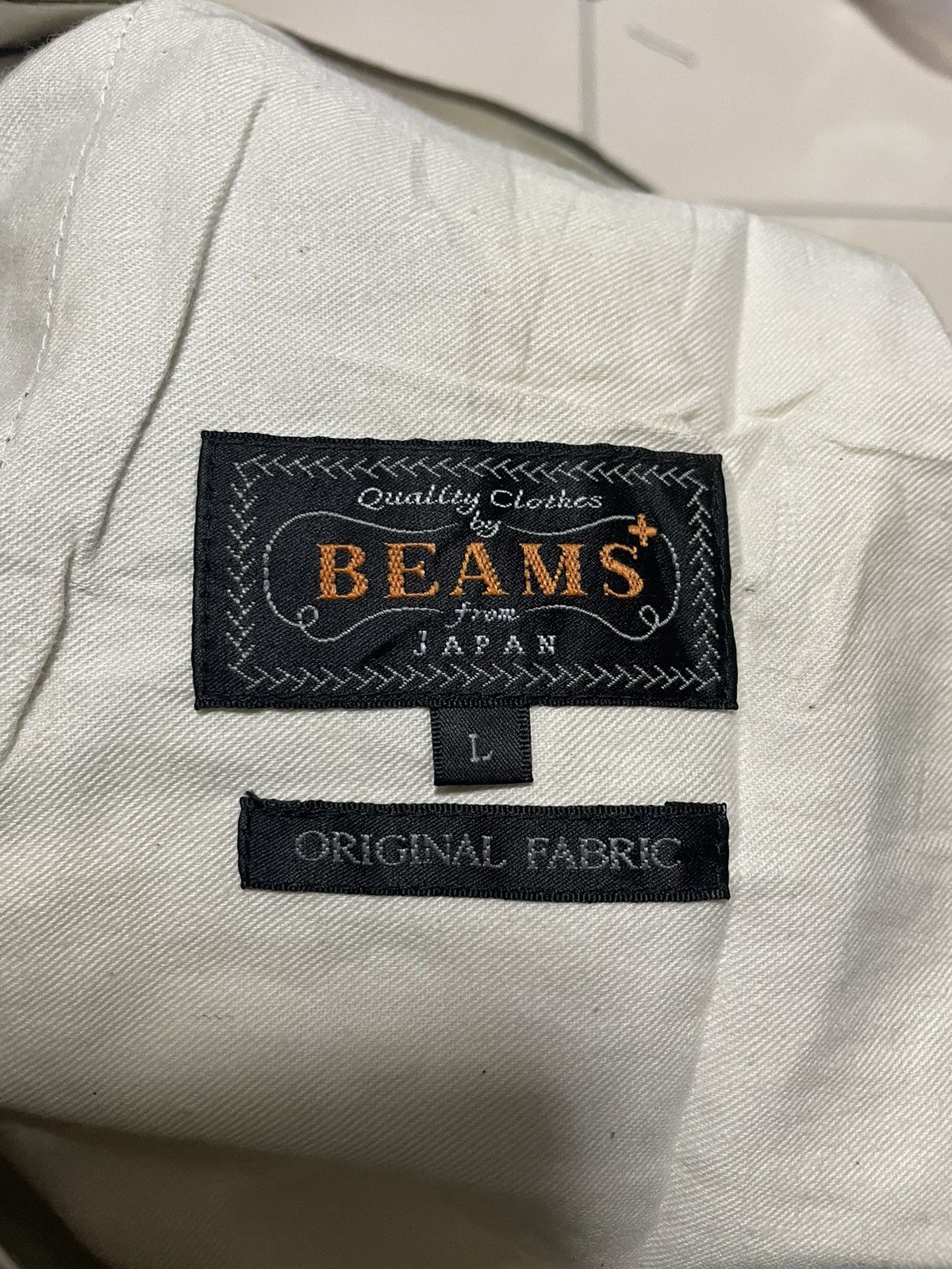 Beams Plus × Japanese Brand Buckle Back Beams Plus Rare Design Pants Size US 33 - 3 Thumbnail