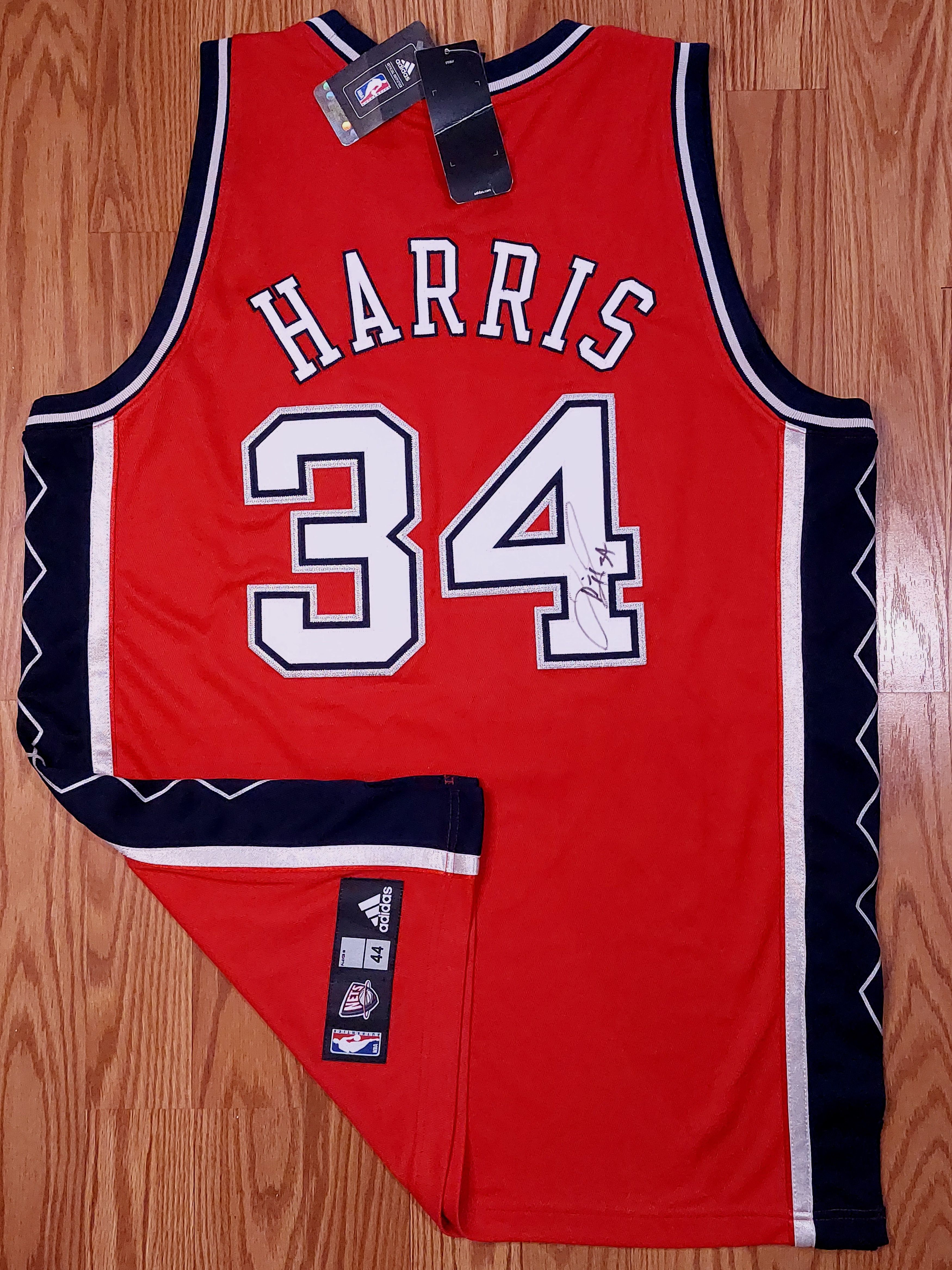 Adidas × NBA Authentic New Jersey Nets Devin Harris Signed Adidas Jersey Size US L / EU 52-54 / 3 - 8 Thumbnail