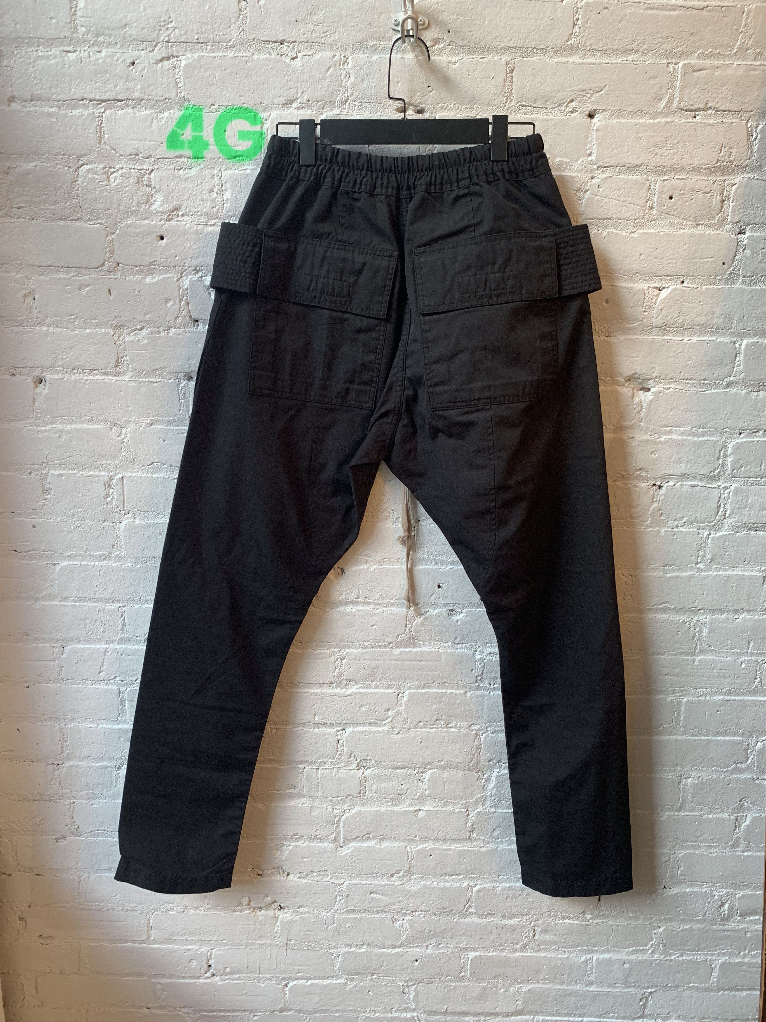 Rick Owens Rick Owens Black Creatch Cargos no drop crotch Pants Size US 28 / EU 44 - 2 Thumbnail