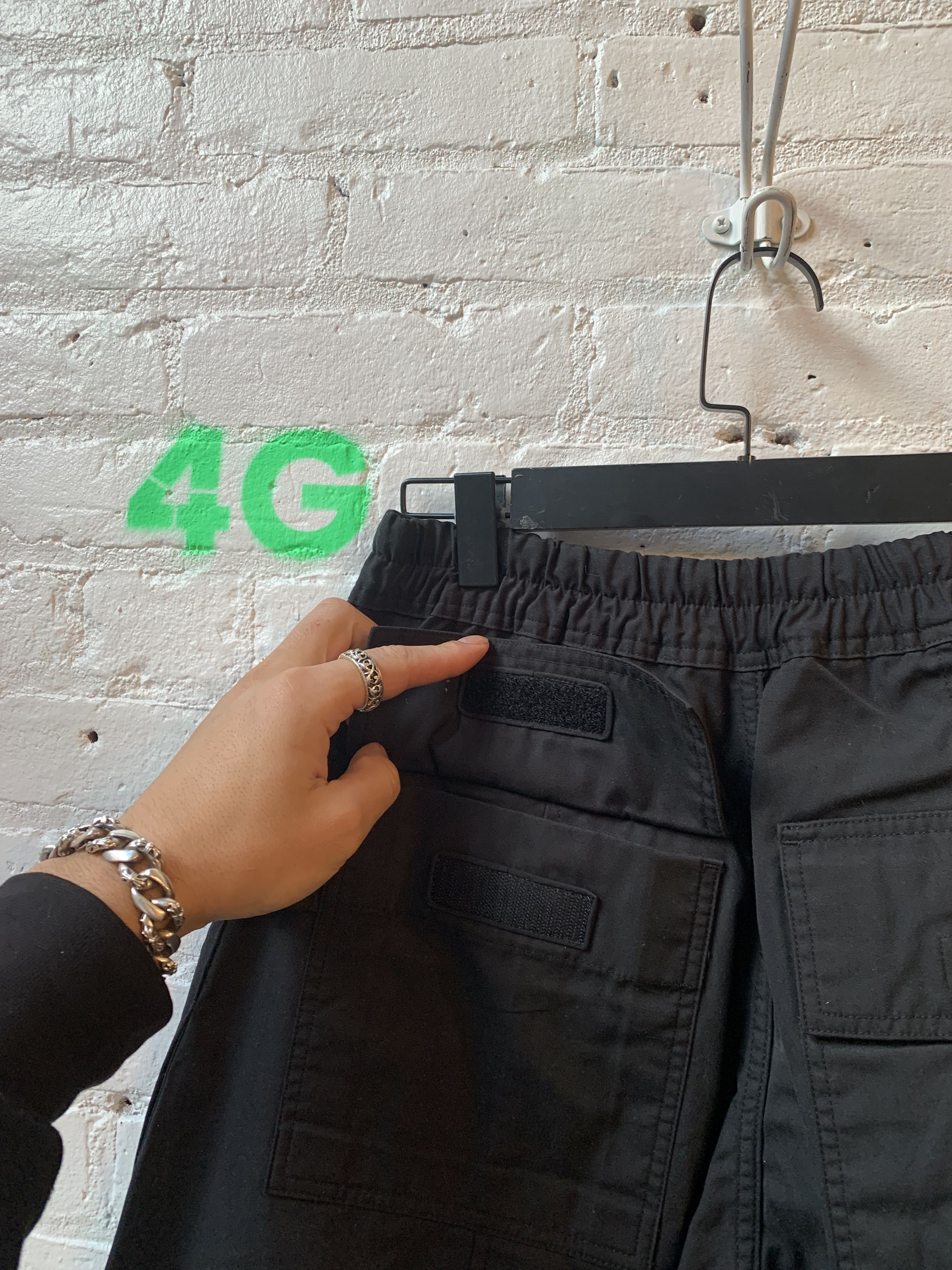 Rick Owens Rick Owens Black Creatch Cargos no drop crotch Pants Size US 28 / EU 44 - 3 Thumbnail