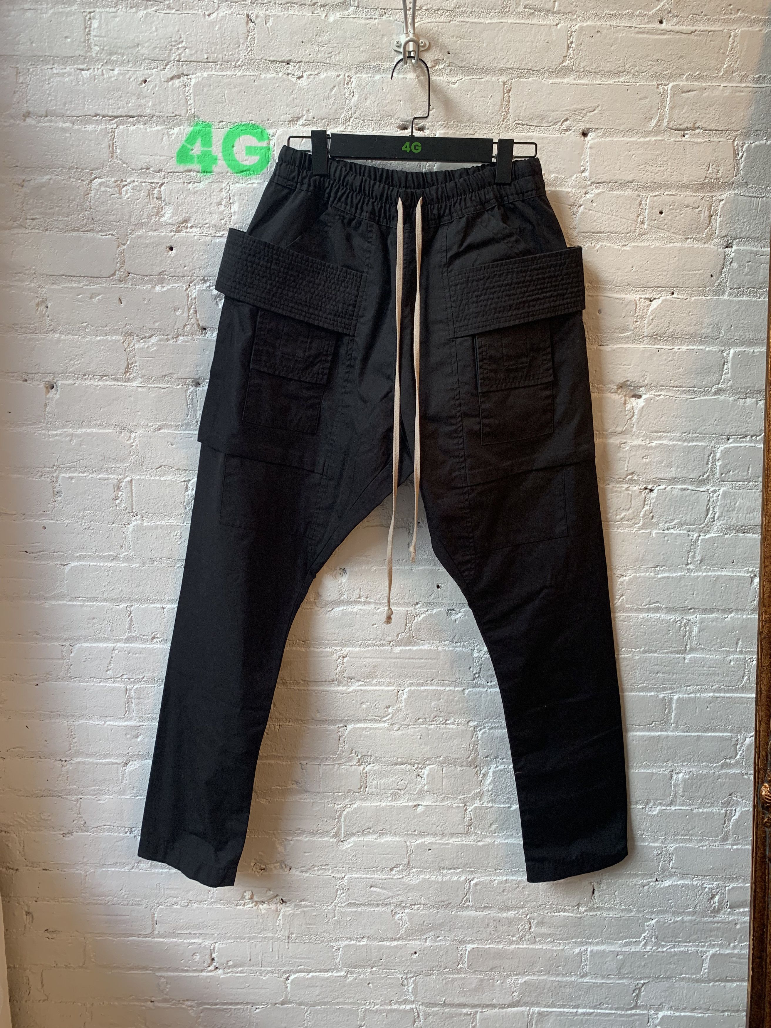 Rick Owens Rick Owens Black Creatch Cargos no drop crotch Pants Size US 28 / EU 44 - 1 Thumbnail