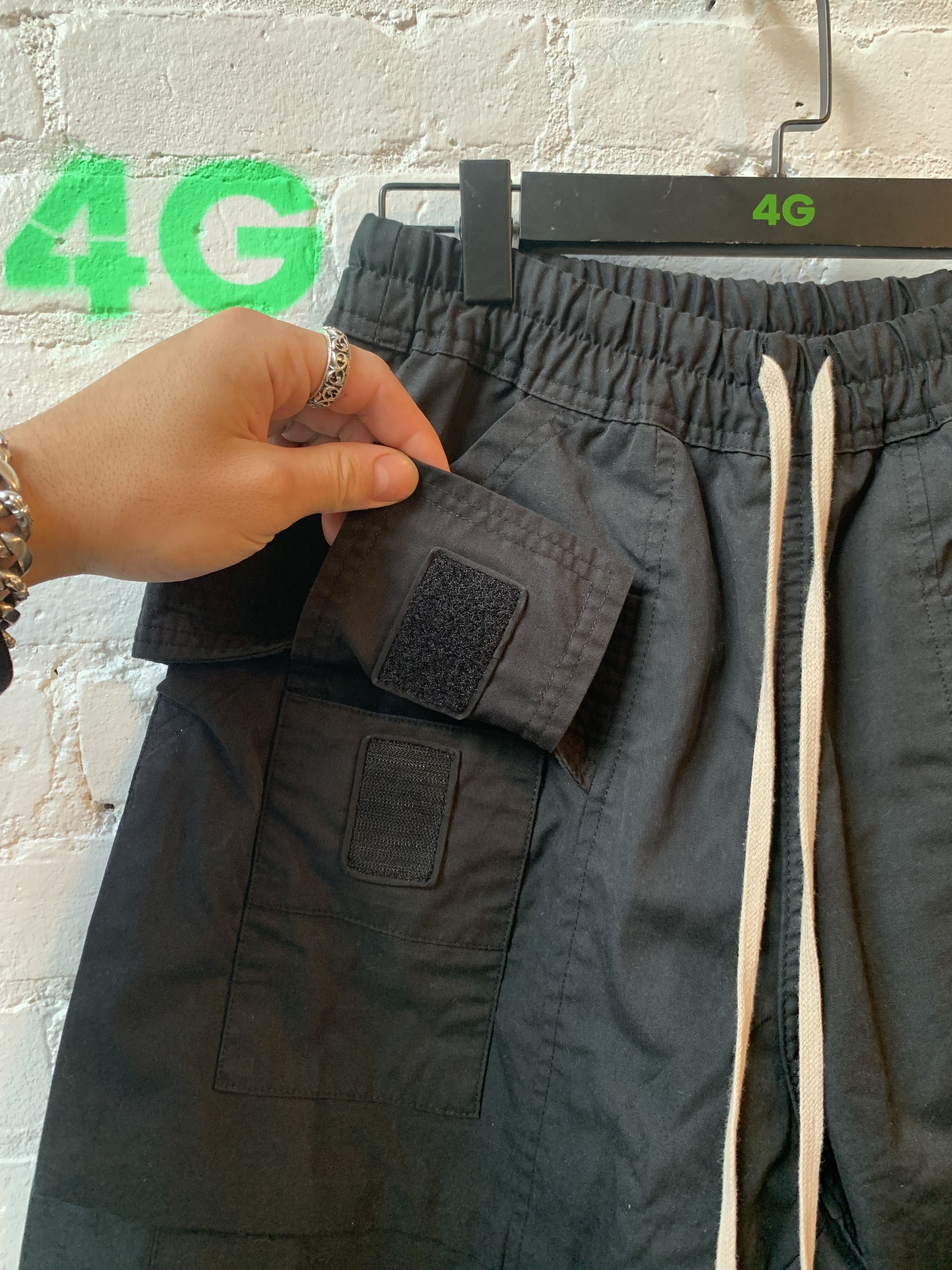 Rick Owens Rick Owens Black Creatch Cargos no drop crotch Pants Size US 28 / EU 44 - 4 Thumbnail