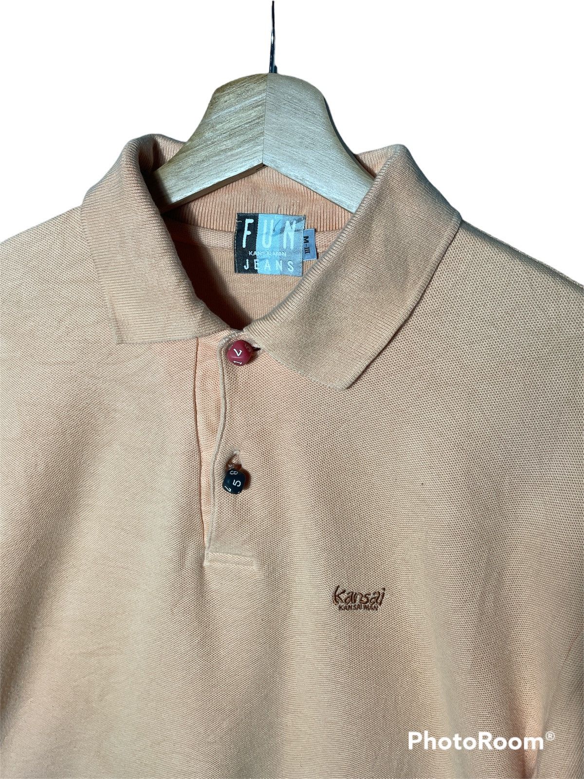 Japanese Brand × Kansai Yamamoto × Vintage Vintage Kansai Man Polo Tee Shirt Size US M / EU 48-50 / 2 - 2 Thumbnail