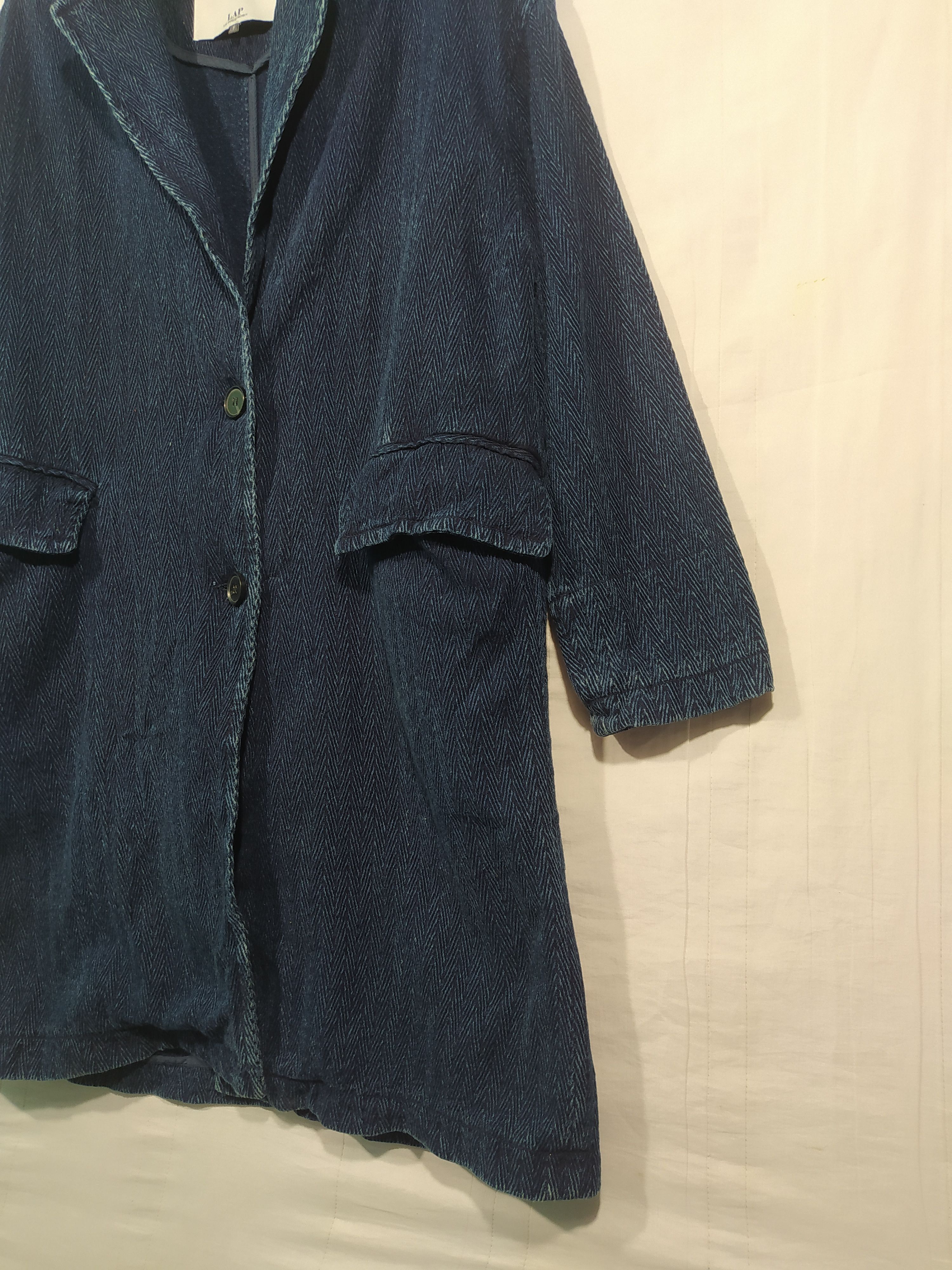 Japanese Brand × URBAN RESEARCH DOORS Urban Lap los Angeles project indigo Overcoat Size US M / EU 48-50 / 2 - 3 Thumbnail