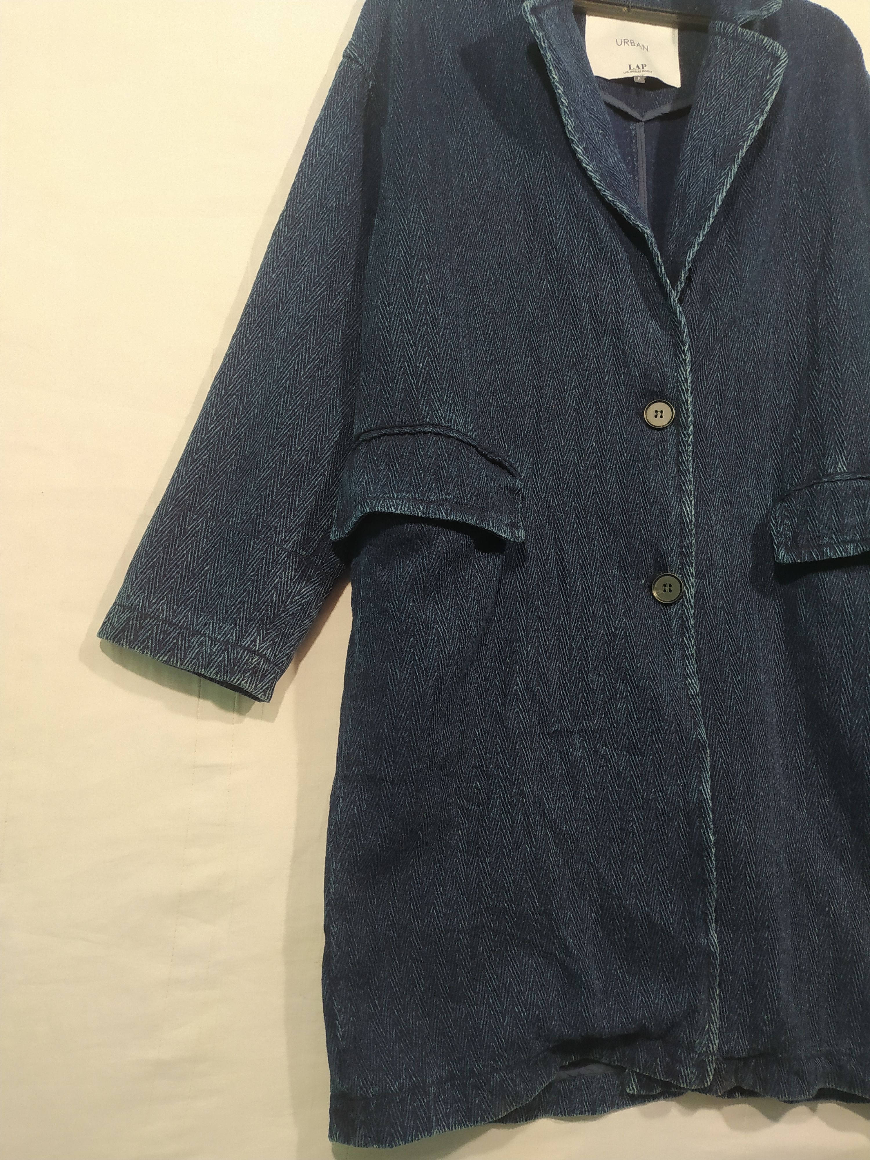 Japanese Brand × URBAN RESEARCH DOORS Urban Lap los Angeles project indigo Overcoat Size US M / EU 48-50 / 2 - 2 Thumbnail