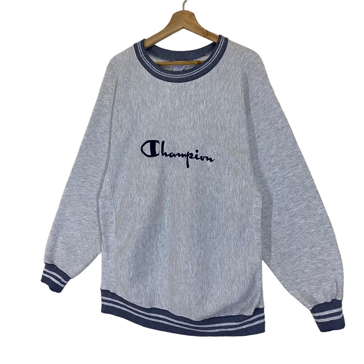 Champion × Vintage Vintage Champion Reverse Weave Big Logo Crewneck Sweatshirt Size US M / EU 48-50 / 2 - 3 Thumbnail
