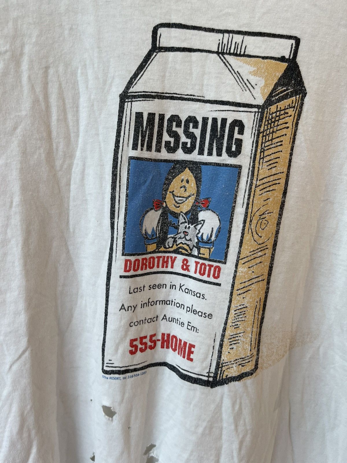 Vintage Vintage 90s THRASHED MISSING DOROTHY Shirt 4gseller Size US XL / EU 56 / 4 - 3 Thumbnail