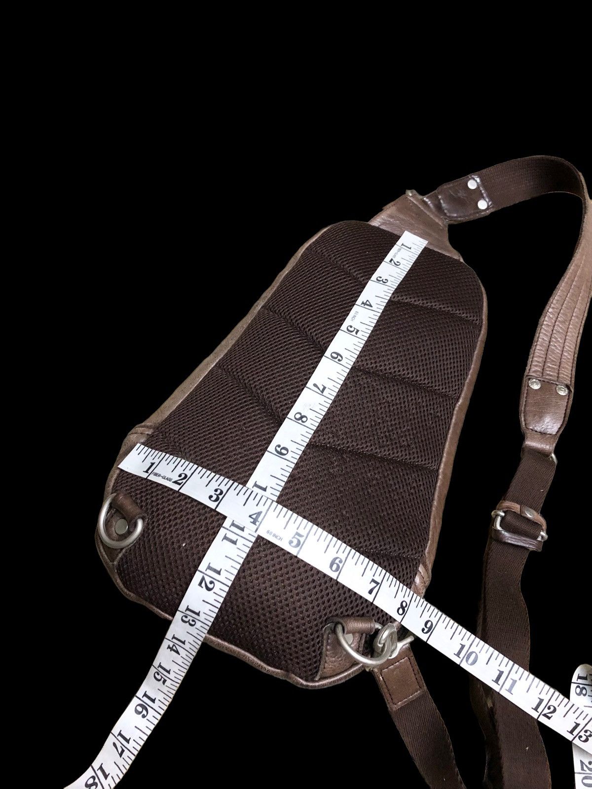 Japanese Brand LEATHER MOUSTACHE CROSSBODY BAG Size ONE SIZE - 11 Thumbnail