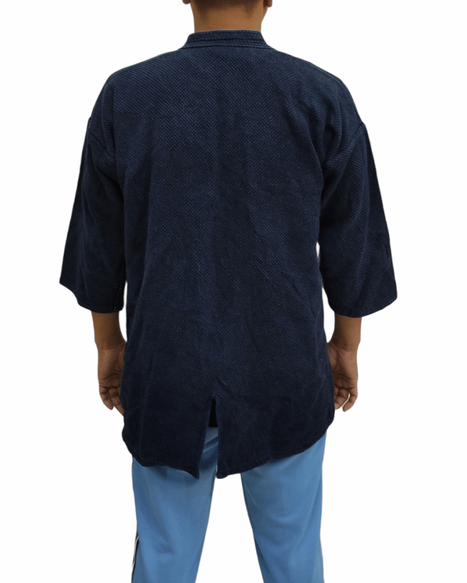 Indigo Vintage Japanese Traditional Kendo Indigo Kimono Jacket Size US L / EU 52-54 / 3 - 3 Thumbnail