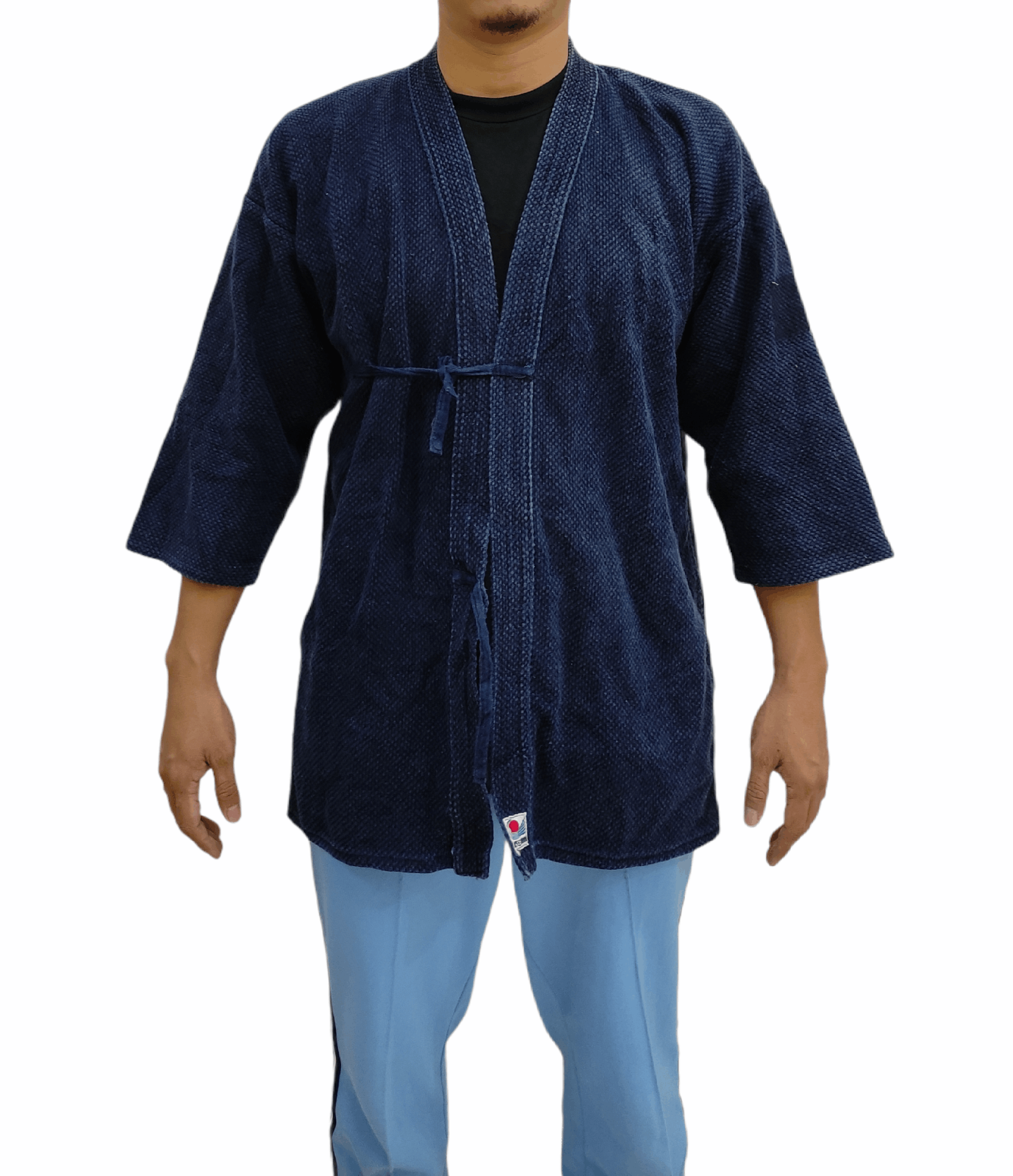 Indigo Vintage Japanese Traditional Kendo Indigo Kimono Jacket Size US L / EU 52-54 / 3 - 1 Thumbnail