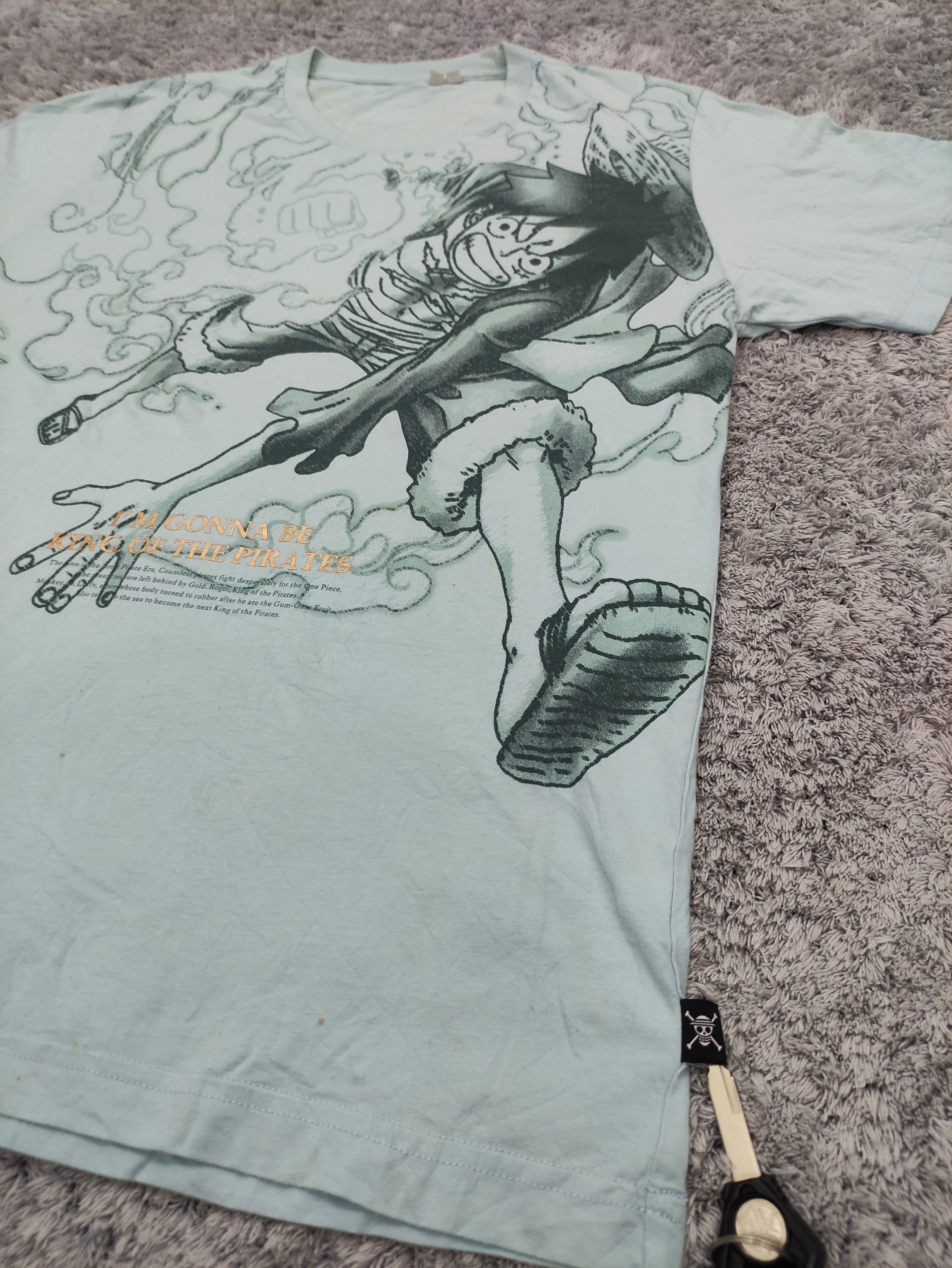 Anime 🔥Monkey D'Luffy One Piece Full Printed Size US L / EU 52-54 / 3 - 4 Thumbnail