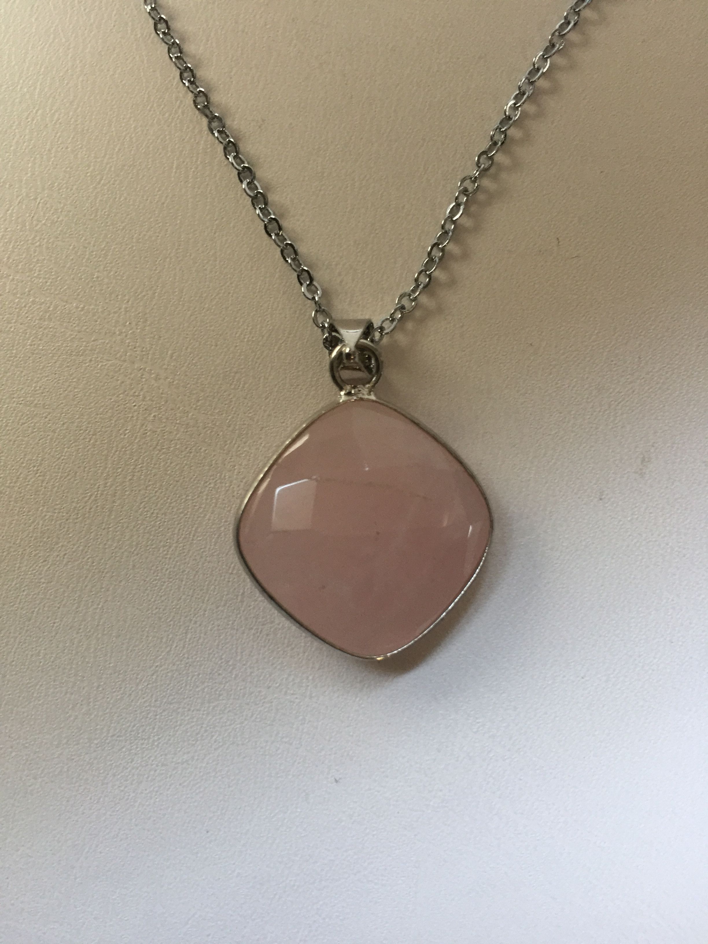 Jewelry Rose quartz chain necklace Size ONE SIZE - 2 Thumbnail