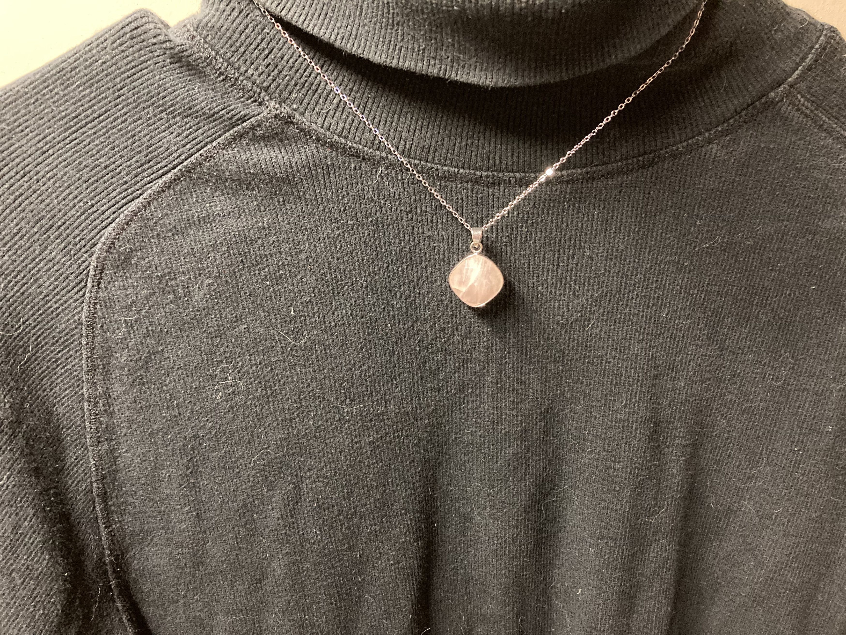Jewelry Rose quartz chain necklace Size ONE SIZE - 3 Thumbnail