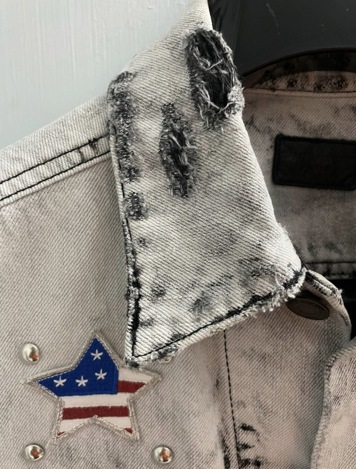Hedi Slimane × Saint Laurent Paris 16SS Bleached Distress Denim Jacket sz S Size US S / EU 44-46 / 1 - 5 Thumbnail