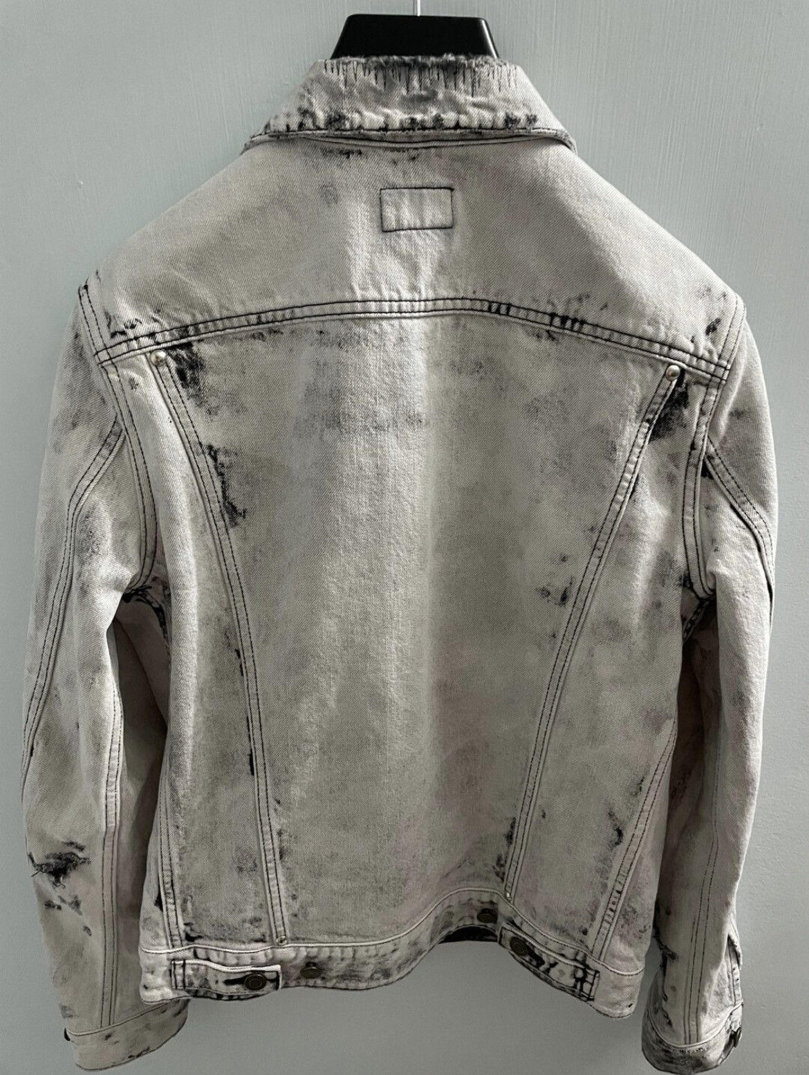 Hedi Slimane × Saint Laurent Paris 16SS Bleached Distress Denim Jacket sz S Size US S / EU 44-46 / 1 - 2 Thumbnail