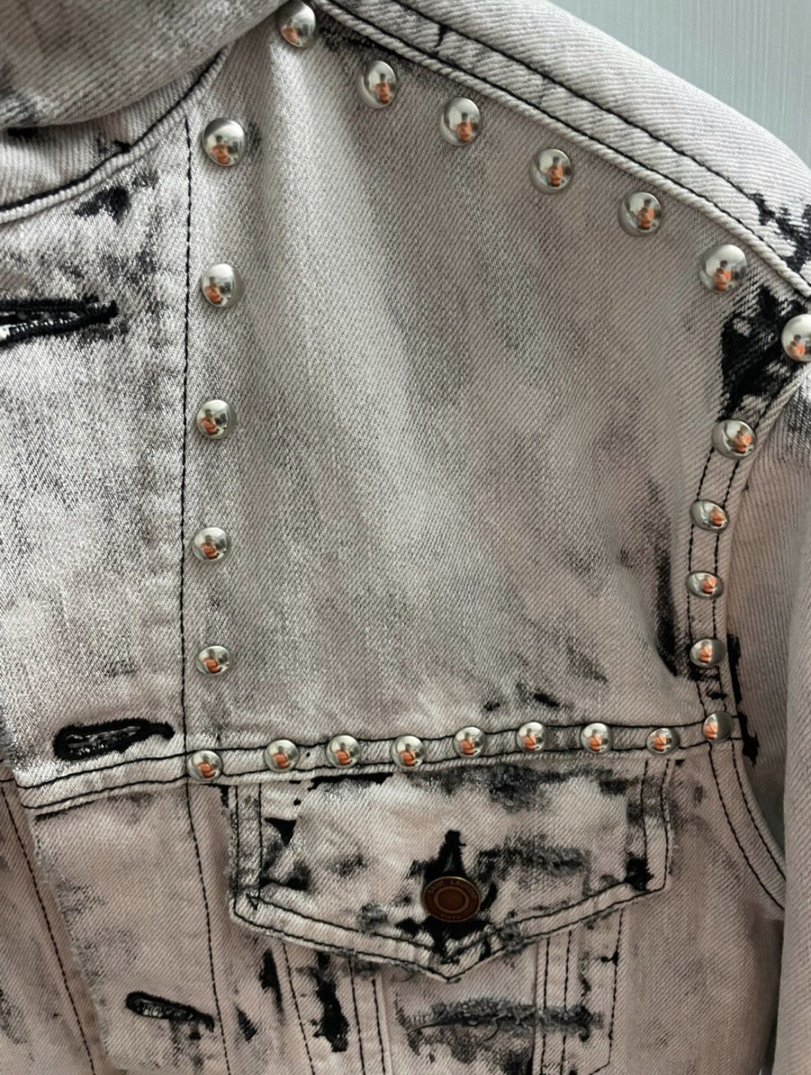 Hedi Slimane × Saint Laurent Paris 16SS Bleached Distress Denim Jacket sz S Size US S / EU 44-46 / 1 - 6 Thumbnail