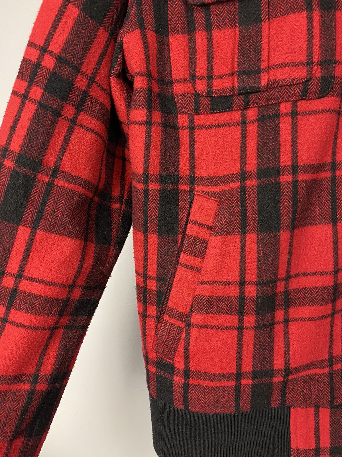 Evisu Evisu Japan vintage zip up woolen hooded jacket black red Size US XL / EU 56 / 4 - 6 Thumbnail