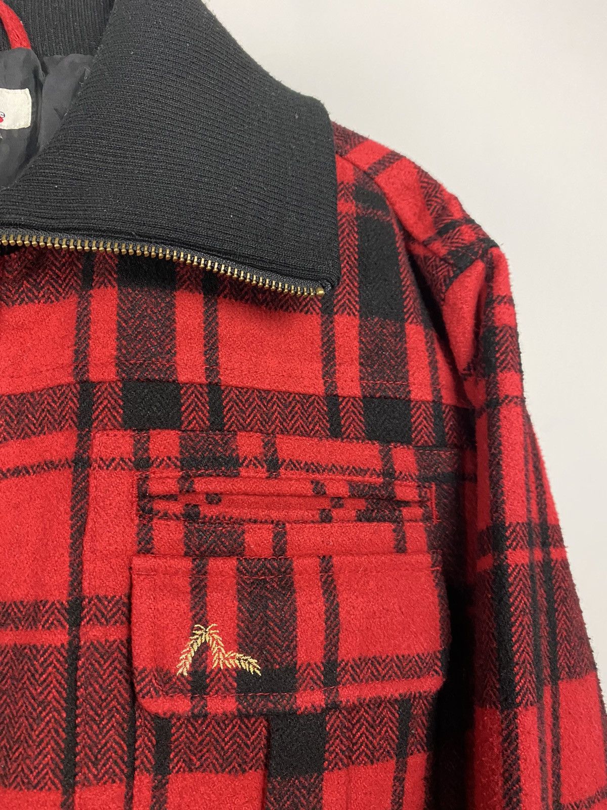 Evisu Evisu Japan vintage zip up woolen hooded jacket black red Size US XL / EU 56 / 4 - 4 Thumbnail