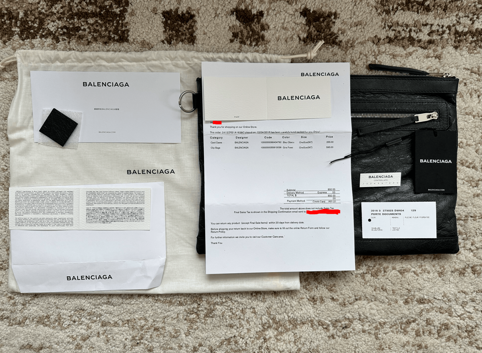 Balenciaga Balenciaga Classi City Lambskin Clip Bag Size ONE SIZE - 2 Thumbnail