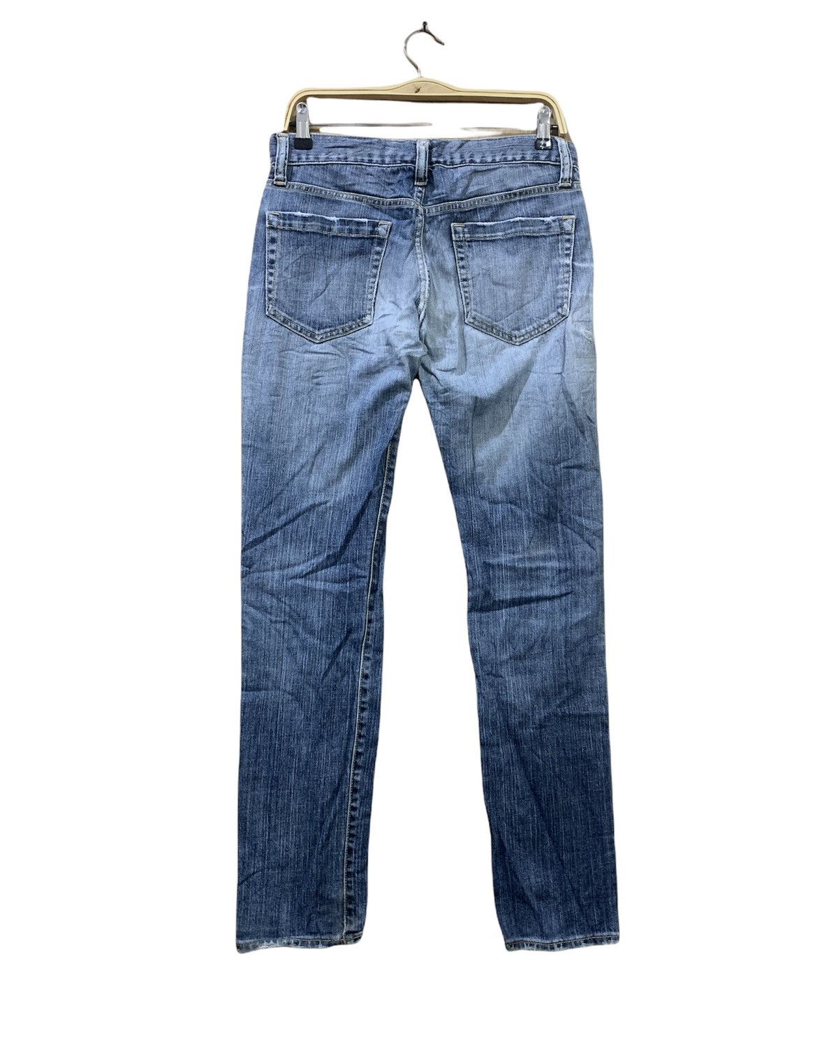Japanese Brand × Uniqlo UNIQLO 90s Rugged Women Skinny Slimfit Stonewash Denim Jean Size 30" / US 8 / IT 44 - 2 Thumbnail