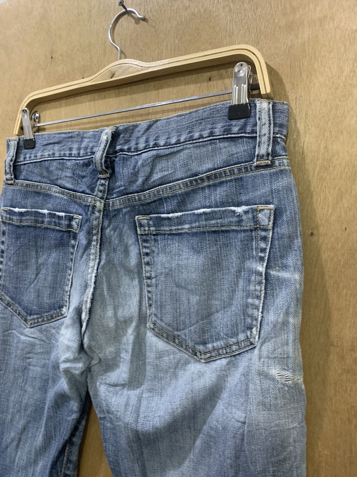 Japanese Brand × Uniqlo UNIQLO 90s Rugged Women Skinny Slimfit Stonewash Denim Jean Size 30" / US 8 / IT 44 - 12 Thumbnail