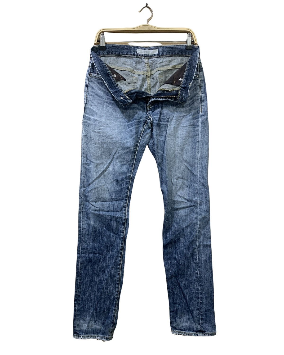 Japanese Brand × Uniqlo UNIQLO 90s Rugged Women Skinny Slimfit Stonewash Denim Jean Size 30" / US 8 / IT 44 - 3 Thumbnail