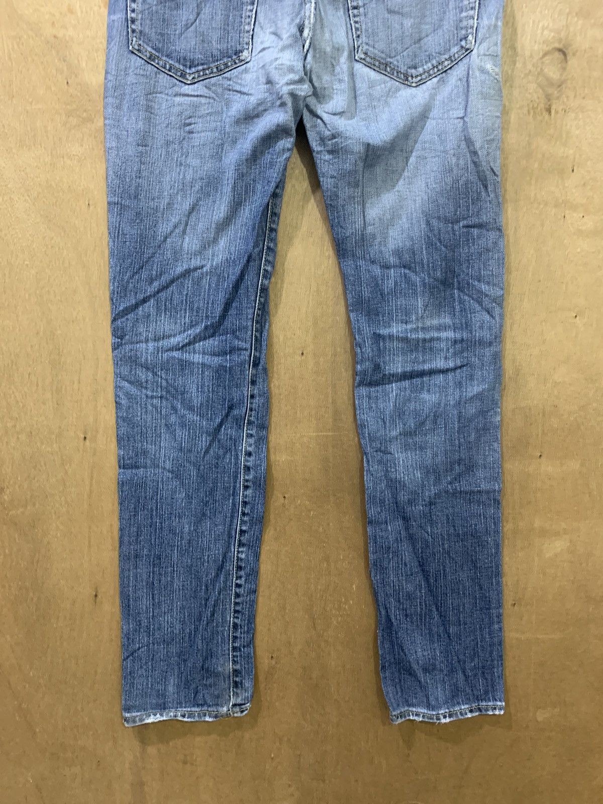 Japanese Brand × Uniqlo UNIQLO 90s Rugged Women Skinny Slimfit Stonewash Denim Jean Size 30" / US 8 / IT 44 - 10 Thumbnail