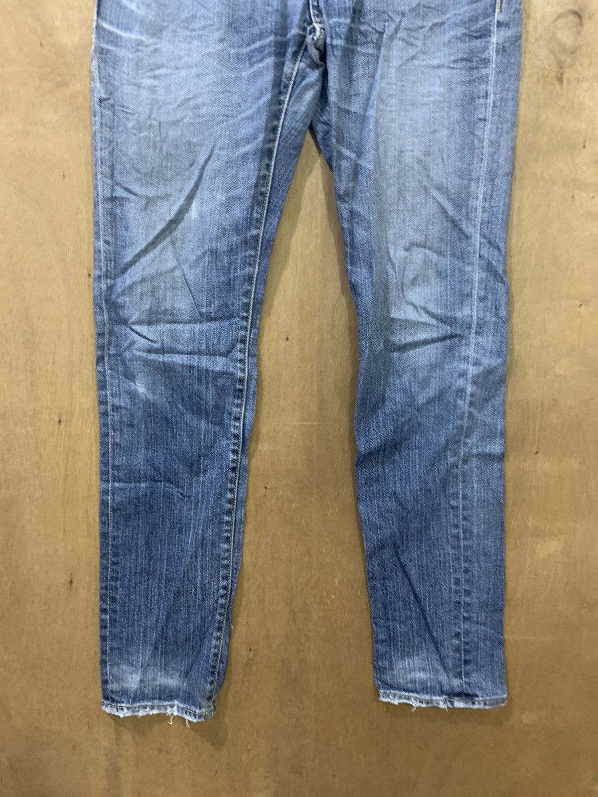 Japanese Brand × Uniqlo UNIQLO 90s Rugged Women Skinny Slimfit Stonewash Denim Jean Size 30" / US 8 / IT 44 - 5 Thumbnail