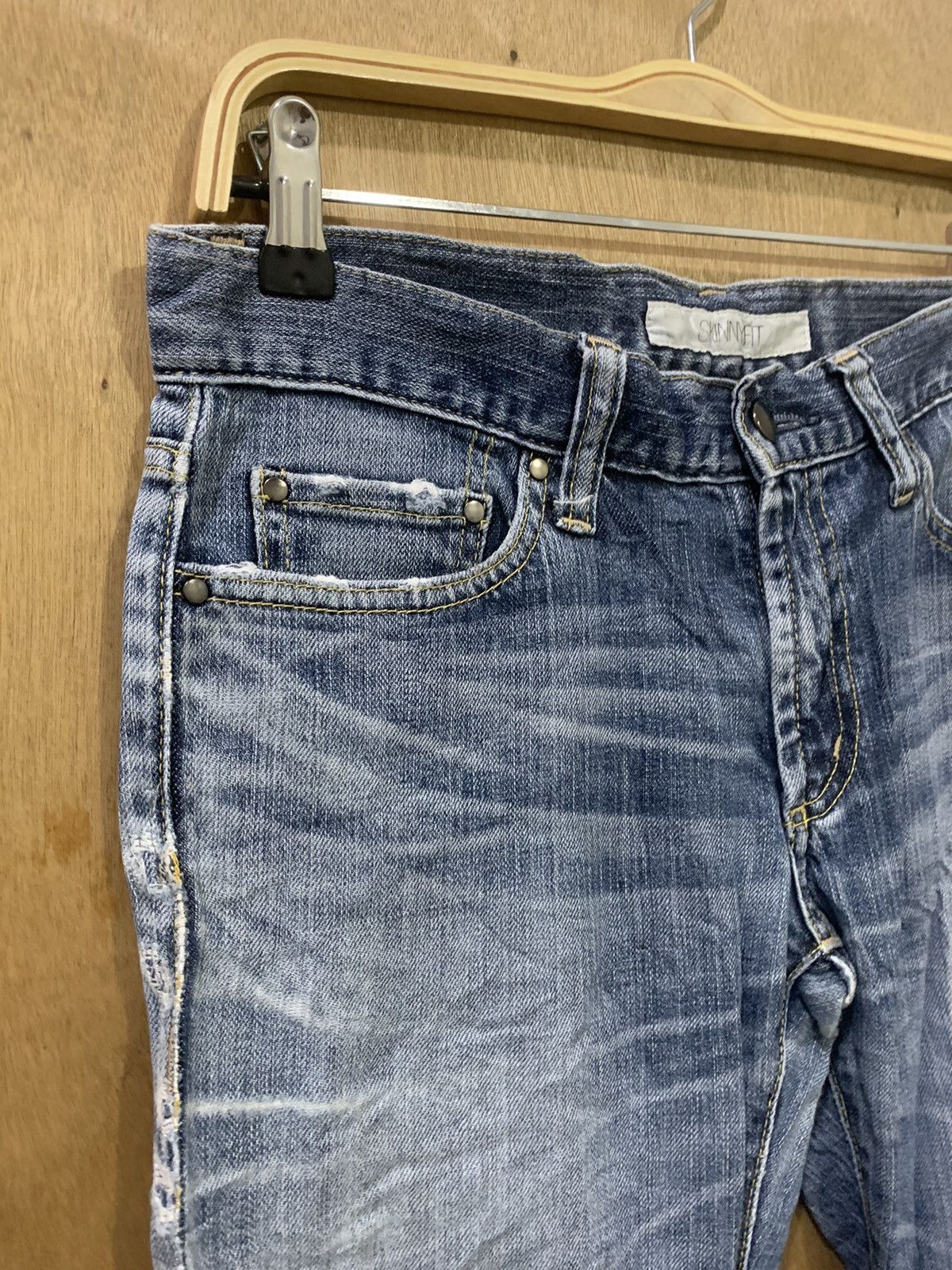 Japanese Brand × Uniqlo UNIQLO 90s Rugged Women Skinny Slimfit Stonewash Denim Jean Size 30" / US 8 / IT 44 - 6 Thumbnail