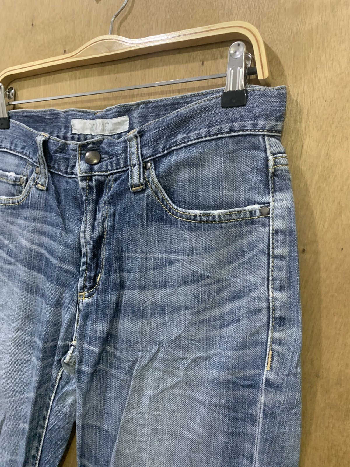Japanese Brand × Uniqlo UNIQLO 90s Rugged Women Skinny Slimfit Stonewash Denim Jean Size 30" / US 8 / IT 44 - 7 Thumbnail
