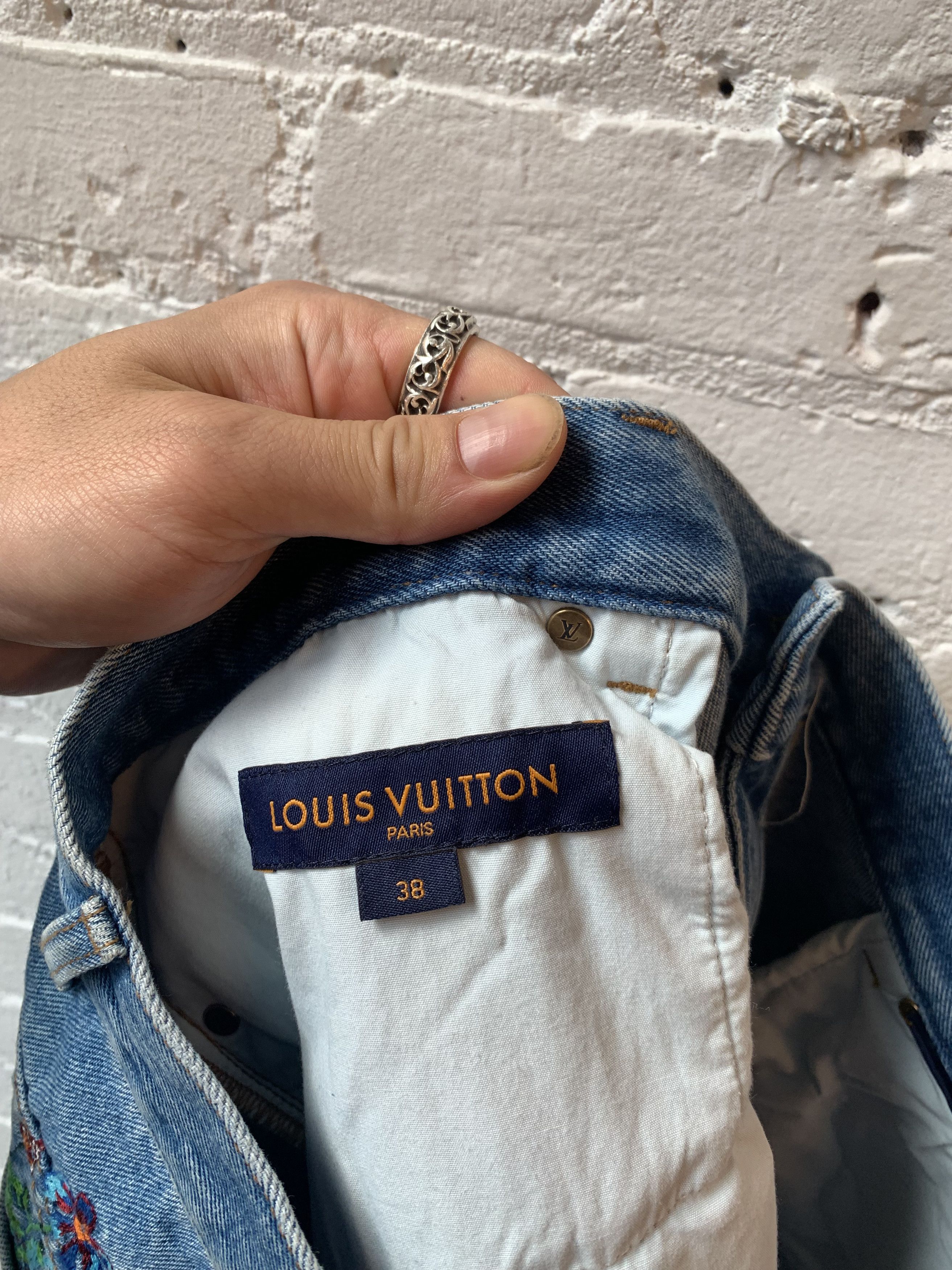 Louis Vuitton × Virgil Abloh Louis Vuitton x Virgil Abloh double knee floral Jeans Size US 38 / EU 54 - 9 Thumbnail