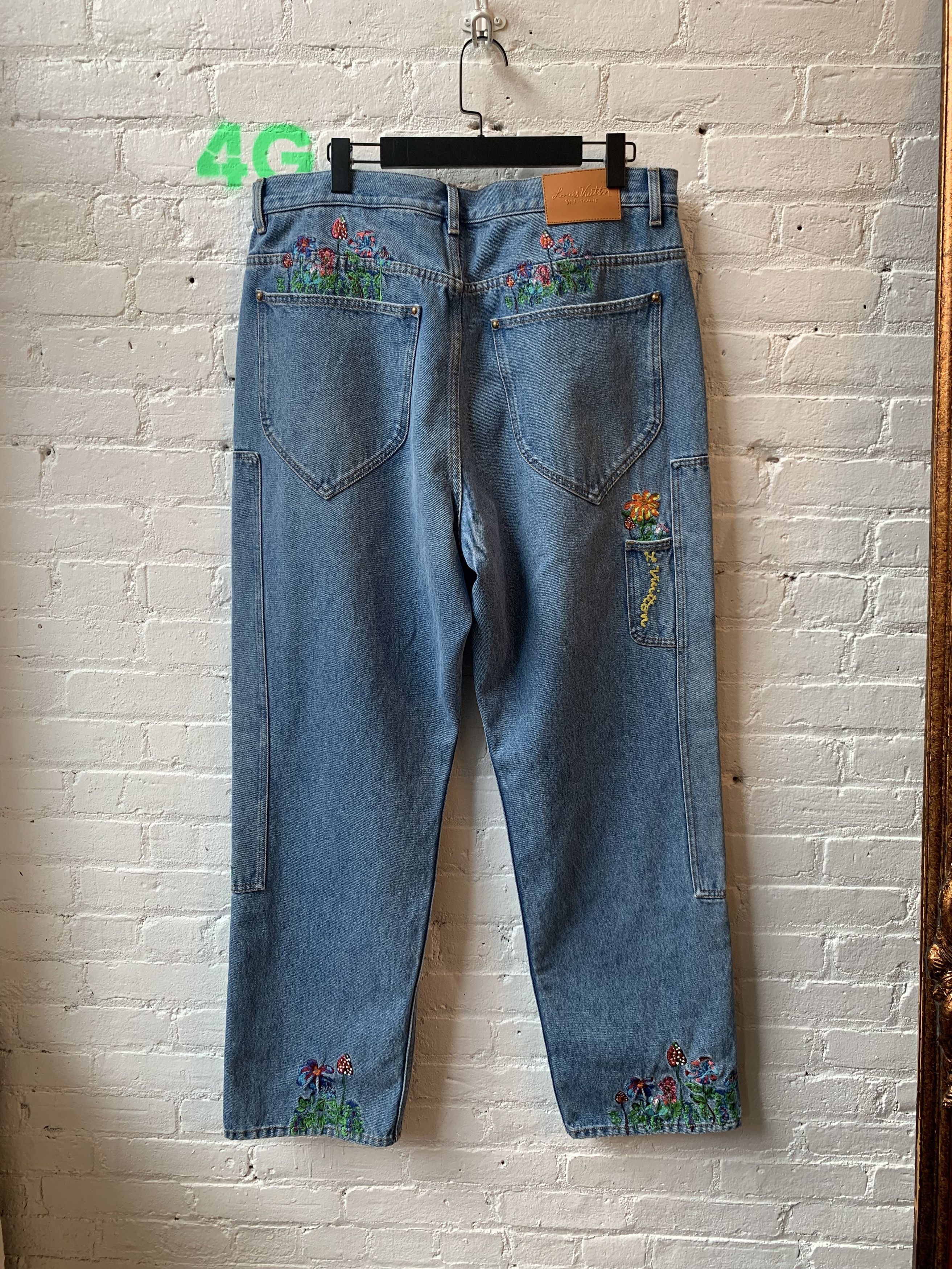 Louis Vuitton × Virgil Abloh Louis Vuitton x Virgil Abloh double knee floral Jeans Size US 38 / EU 54 - 6 Thumbnail