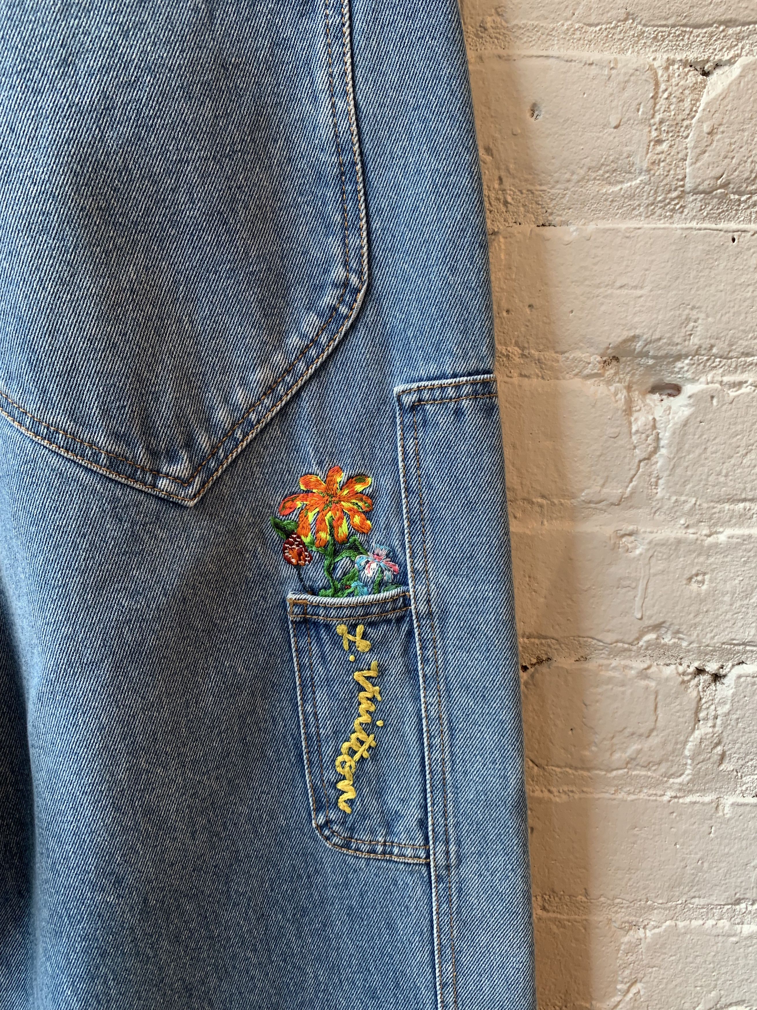 Louis Vuitton × Virgil Abloh Louis Vuitton x Virgil Abloh double knee floral Jeans Size US 38 / EU 54 - 7 Thumbnail