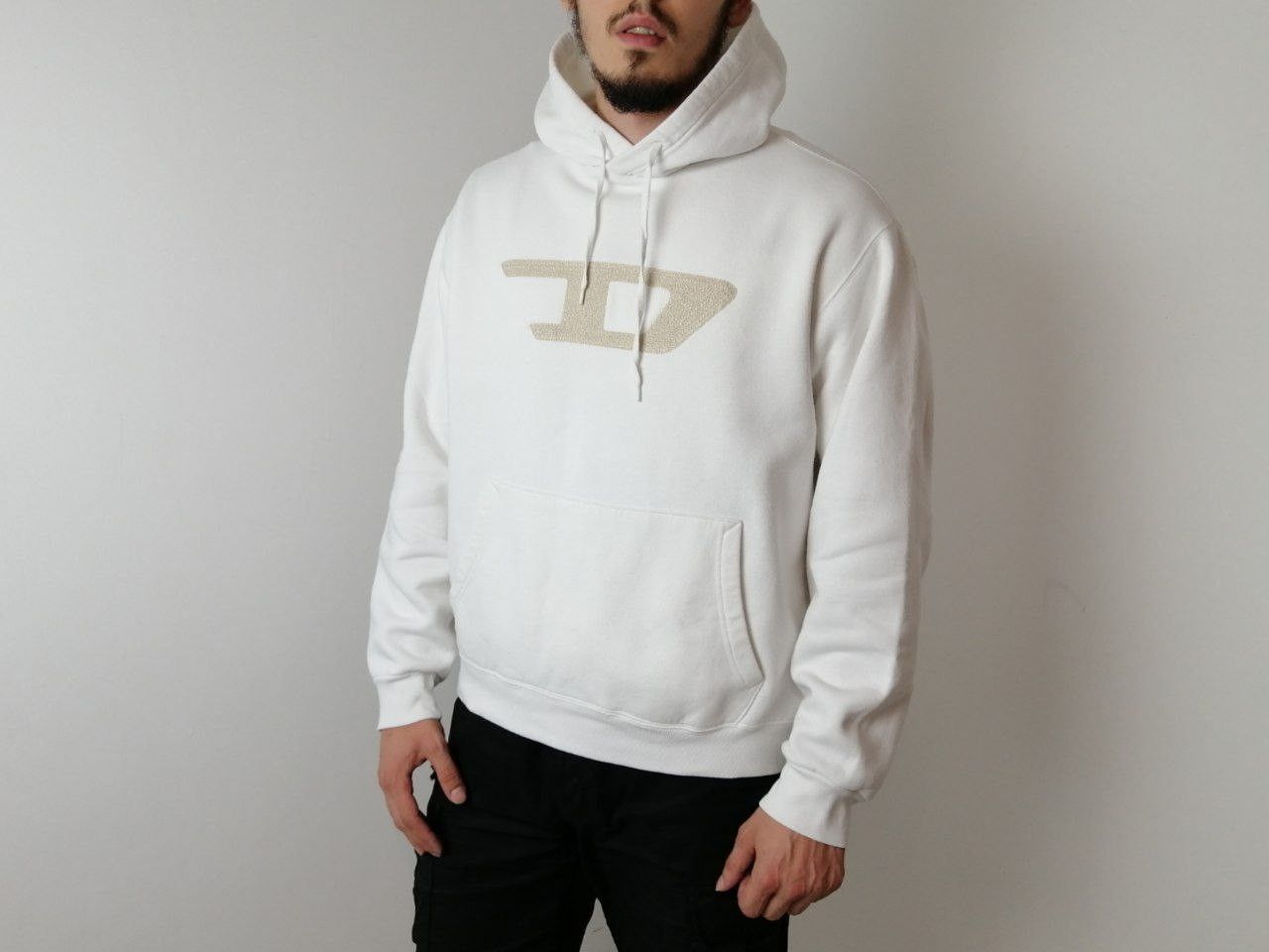 Diesel Chic Vintage Hoodie Diesel with an embroidered letter D Size US L / EU 52-54 / 3 - 3 Thumbnail