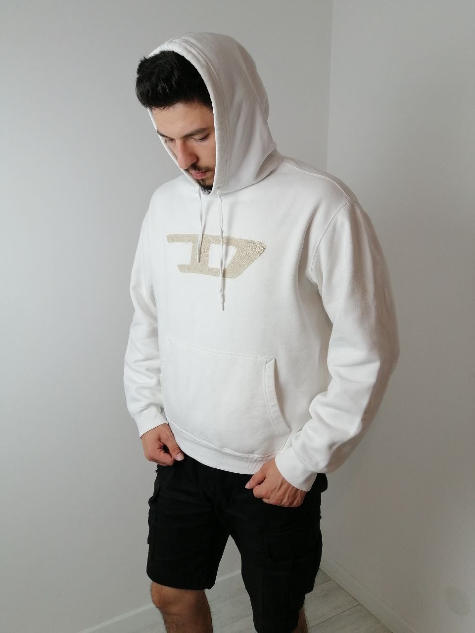 Diesel Chic Vintage Hoodie Diesel with an embroidered letter D Size US L / EU 52-54 / 3 - 2 Thumbnail