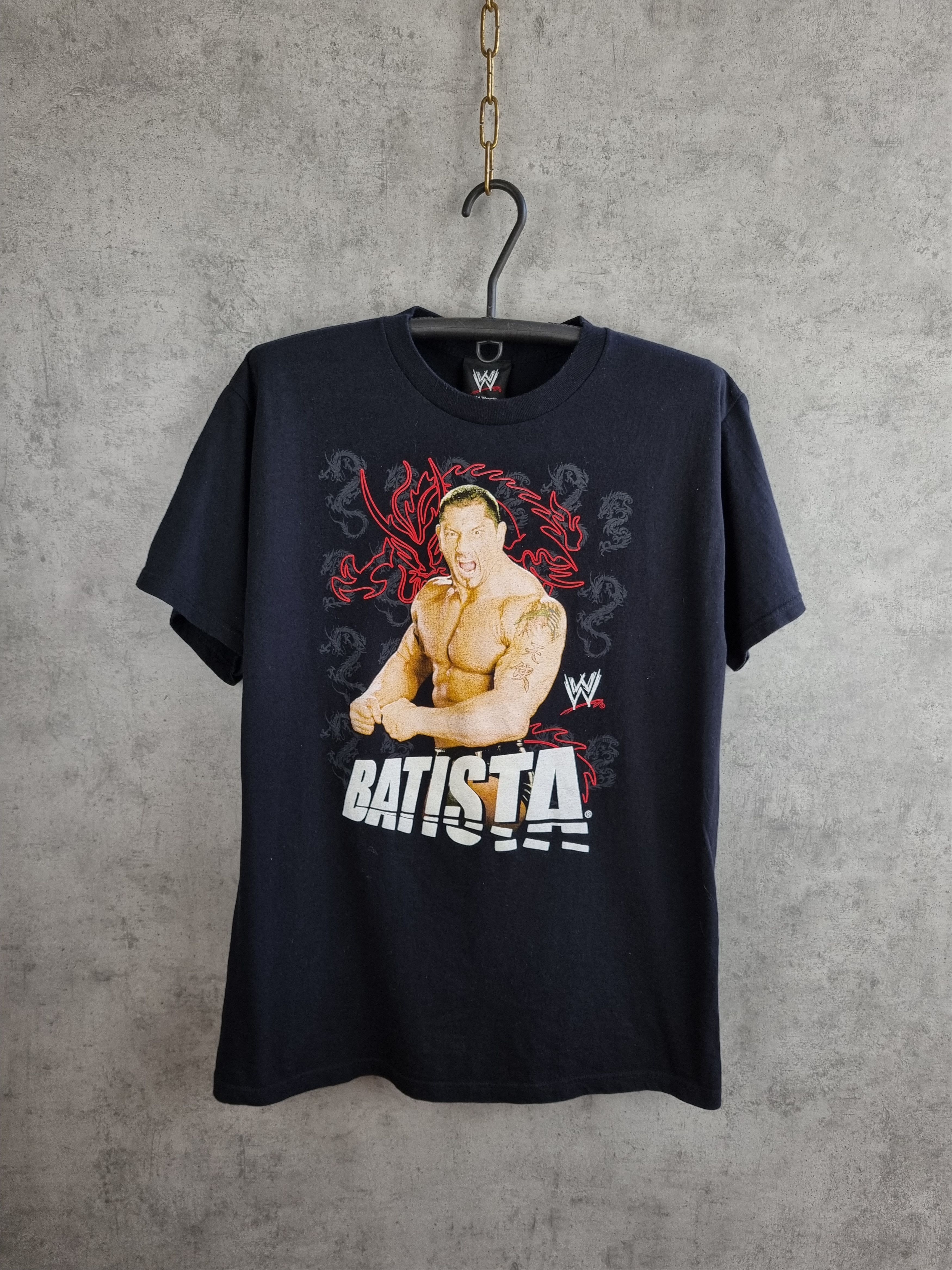 Vintage × WWE × WWF Rare print BATISTA WWF I Walk ALONE Vintage Tee shirt Size US L / EU 52-54 / 3 - 1 Thumbnail