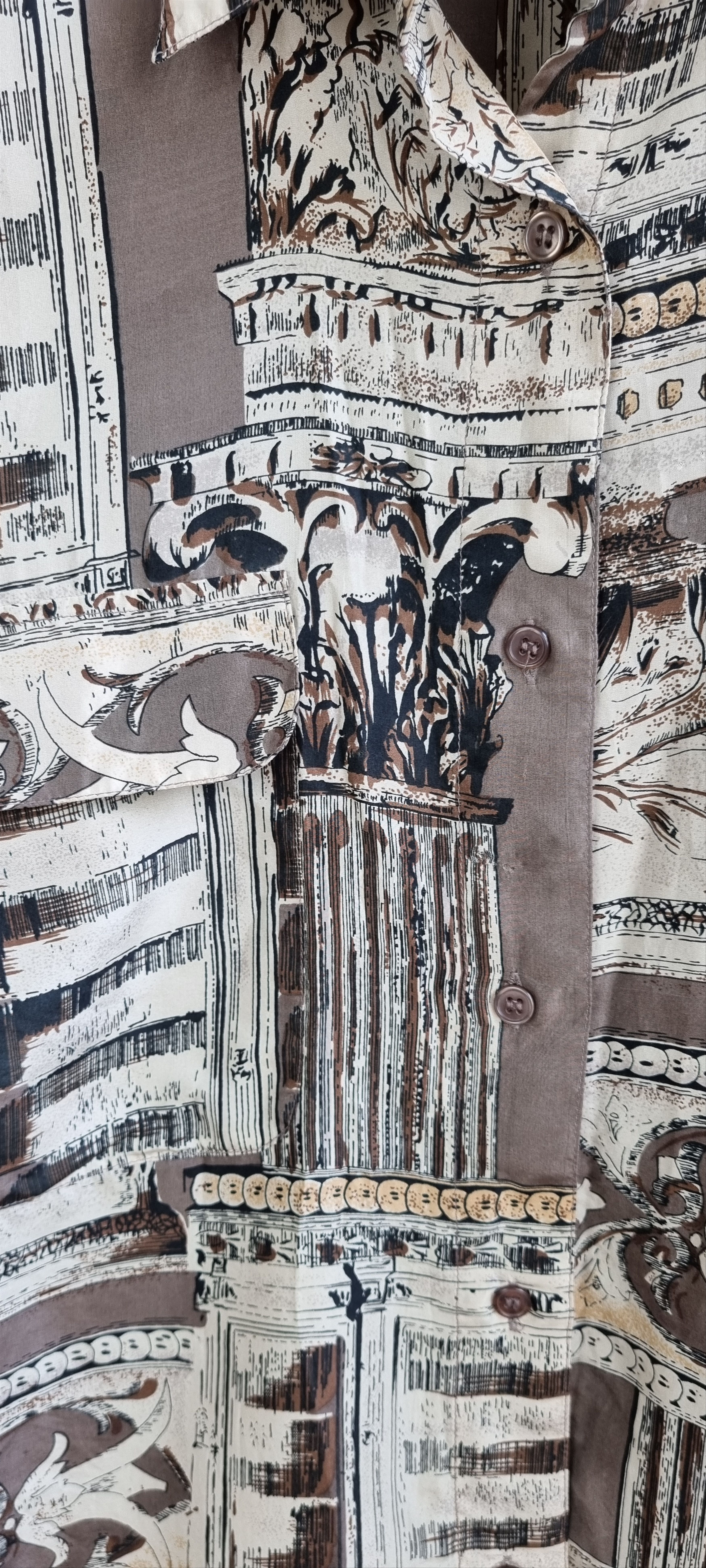 Vintage Very rare Silk Abstract Versace Style Design Shirt Size US M / EU 48-50 / 2 - 7 Thumbnail