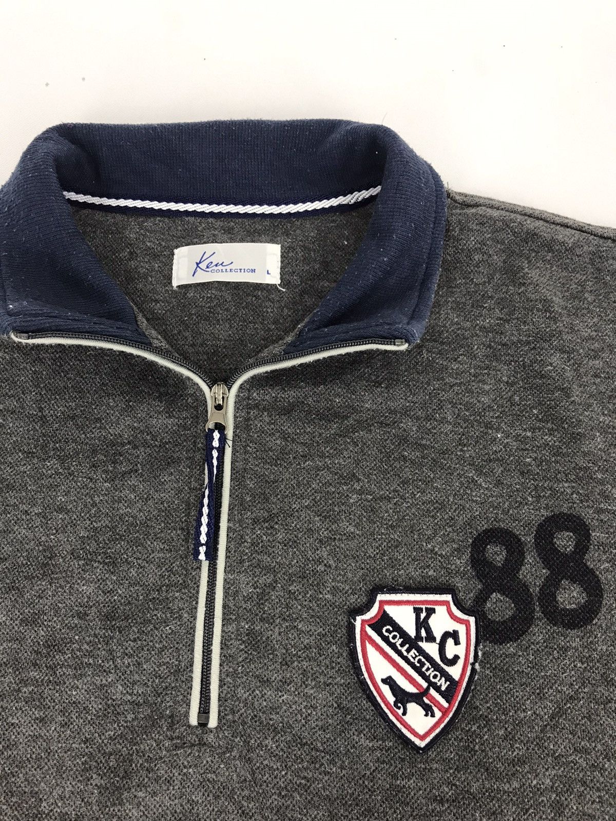 Japanese Brand Rare Logo KC Collection 88 Sweatshirt Half Zip Size US M / EU 48-50 / 2 - 2 Thumbnail