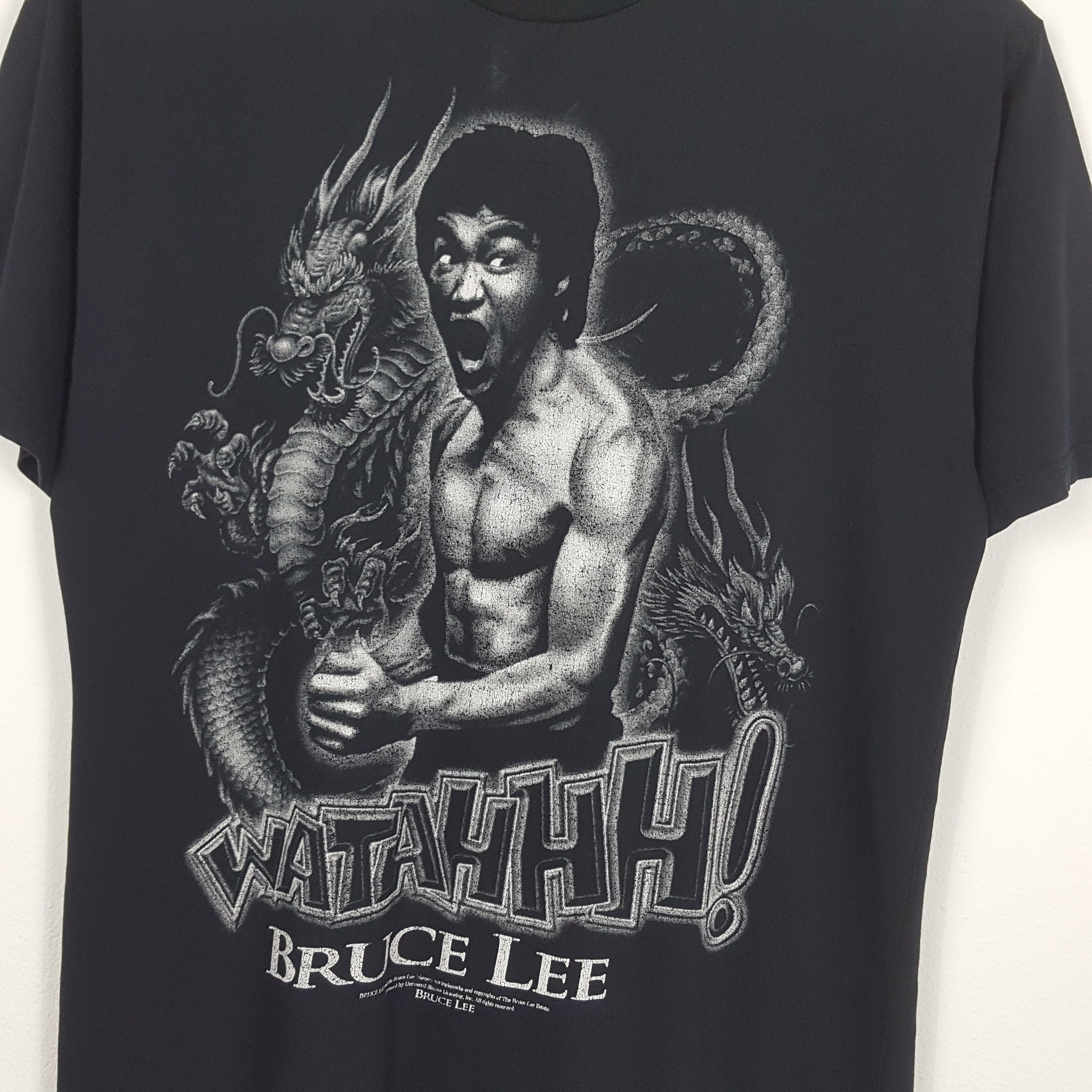 Vintage Vintage BRUCE LEE American Hong Kong Actor Movie t-shirt Size US XL / EU 56 / 4 - 4 Thumbnail