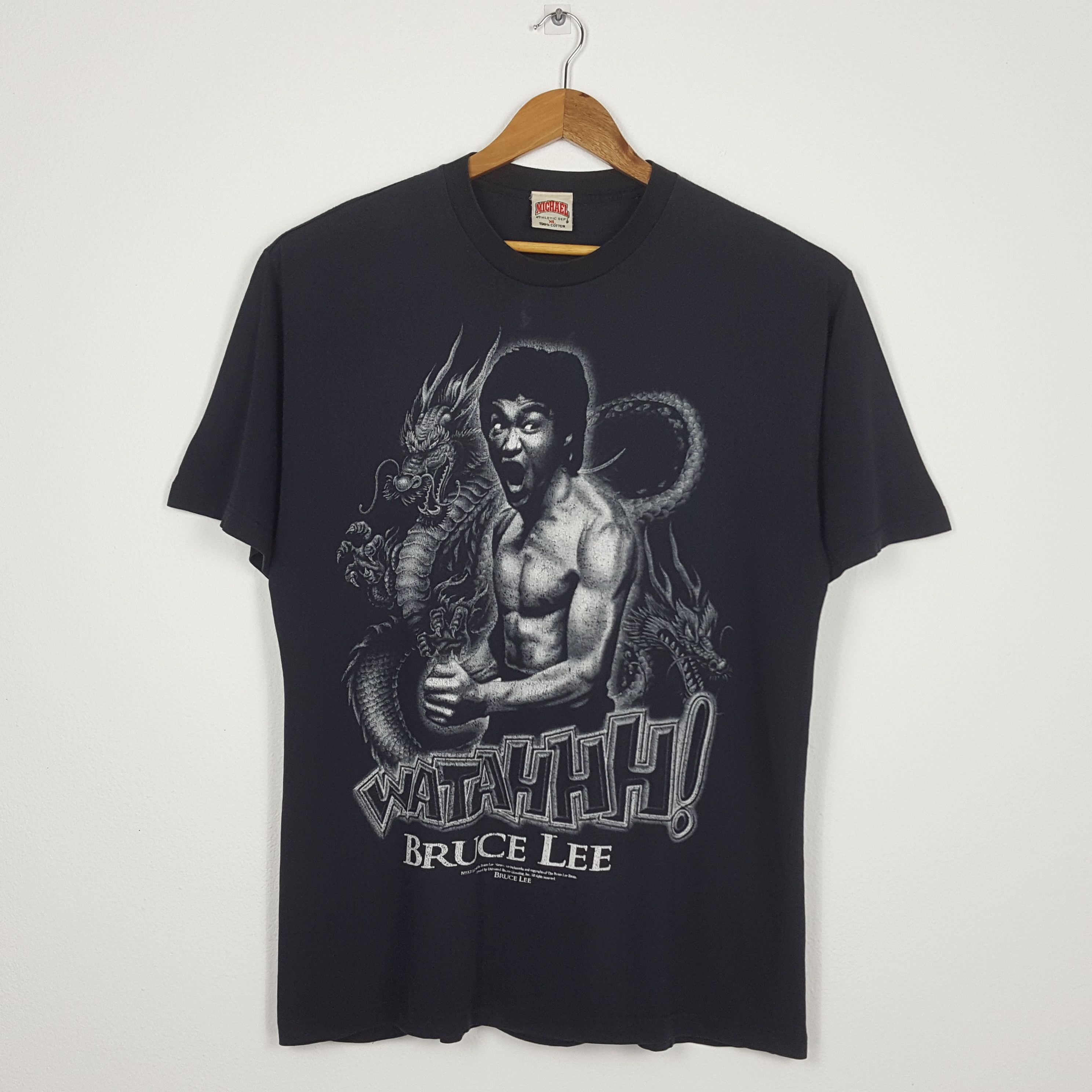 Vintage BRUCE LEE American Hong Kong Actor Movie t-shirt