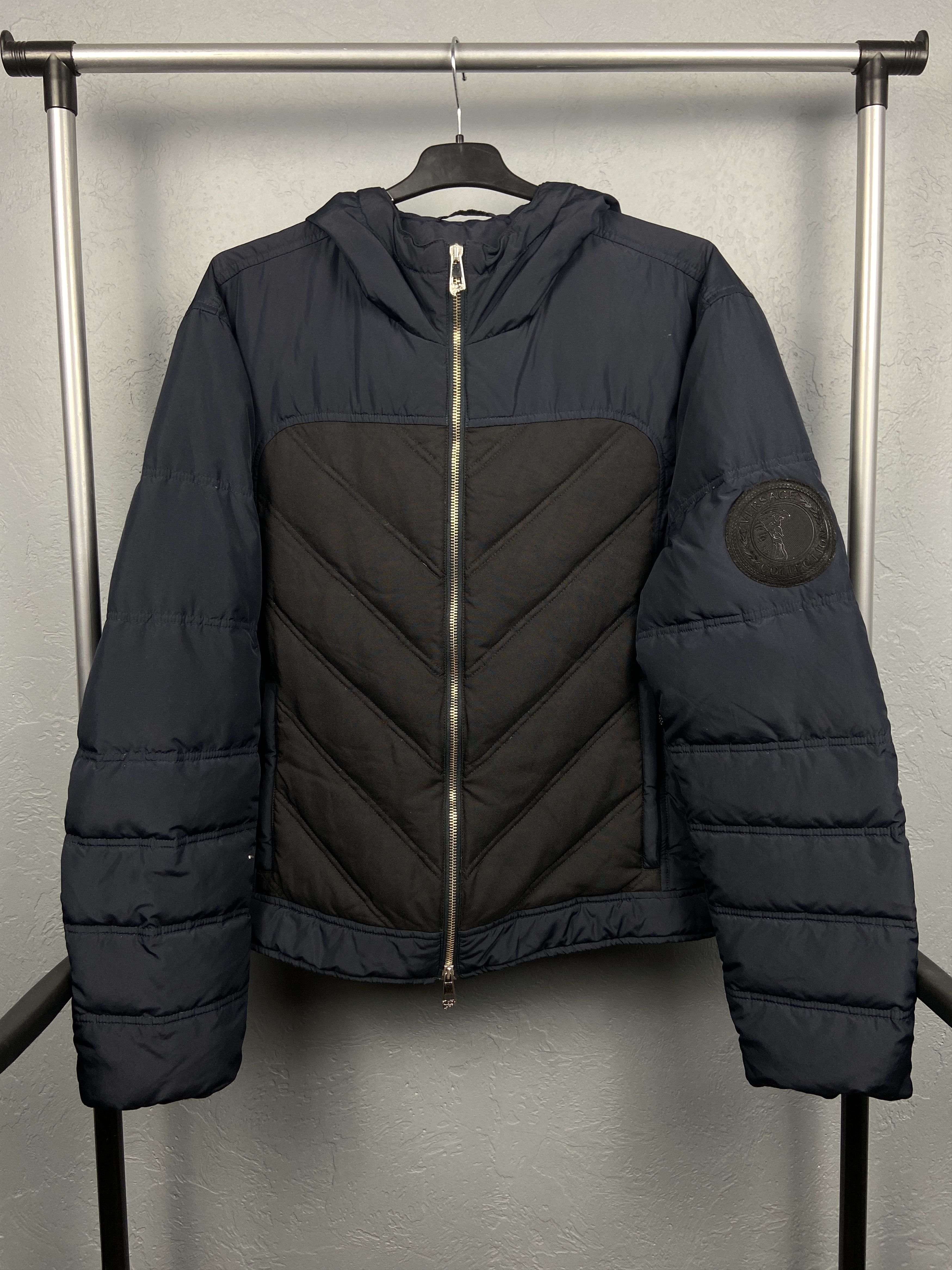 Versace Collection Mens Goose Down Puffer Jacket Coat
