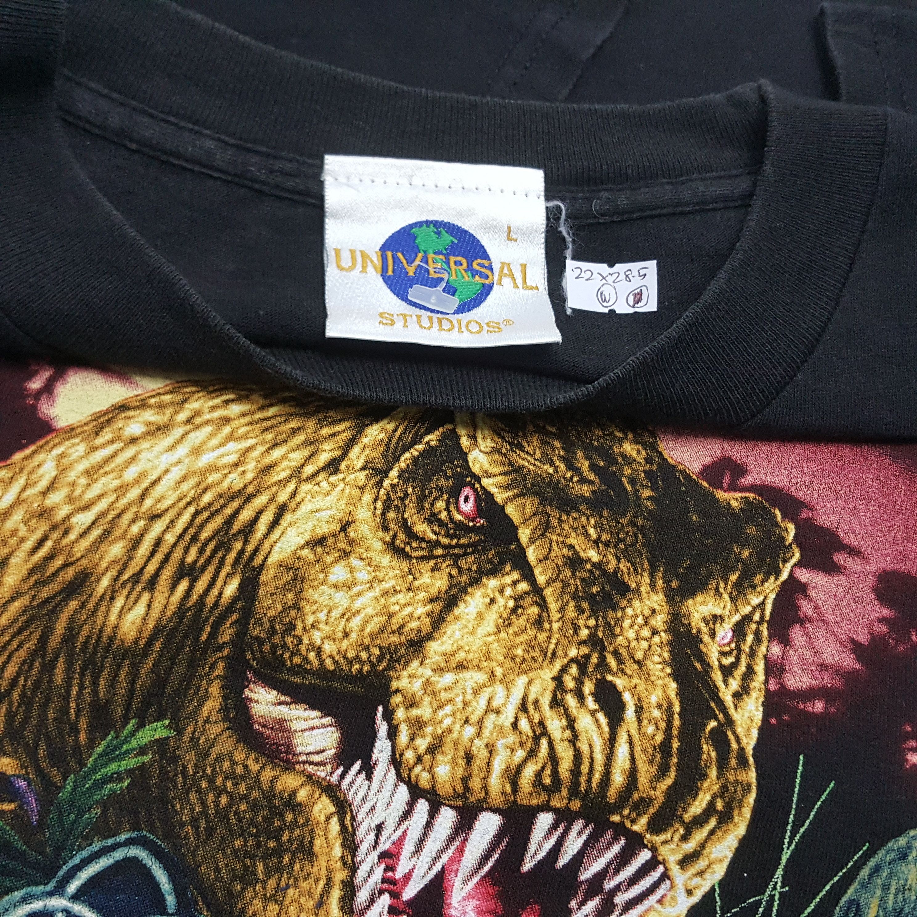 Universal Studios × Vintage Vintage 90's JURASSIC PARK American Adventure Movie Tees Size US L / EU 52-54 / 3 - 2 Thumbnail