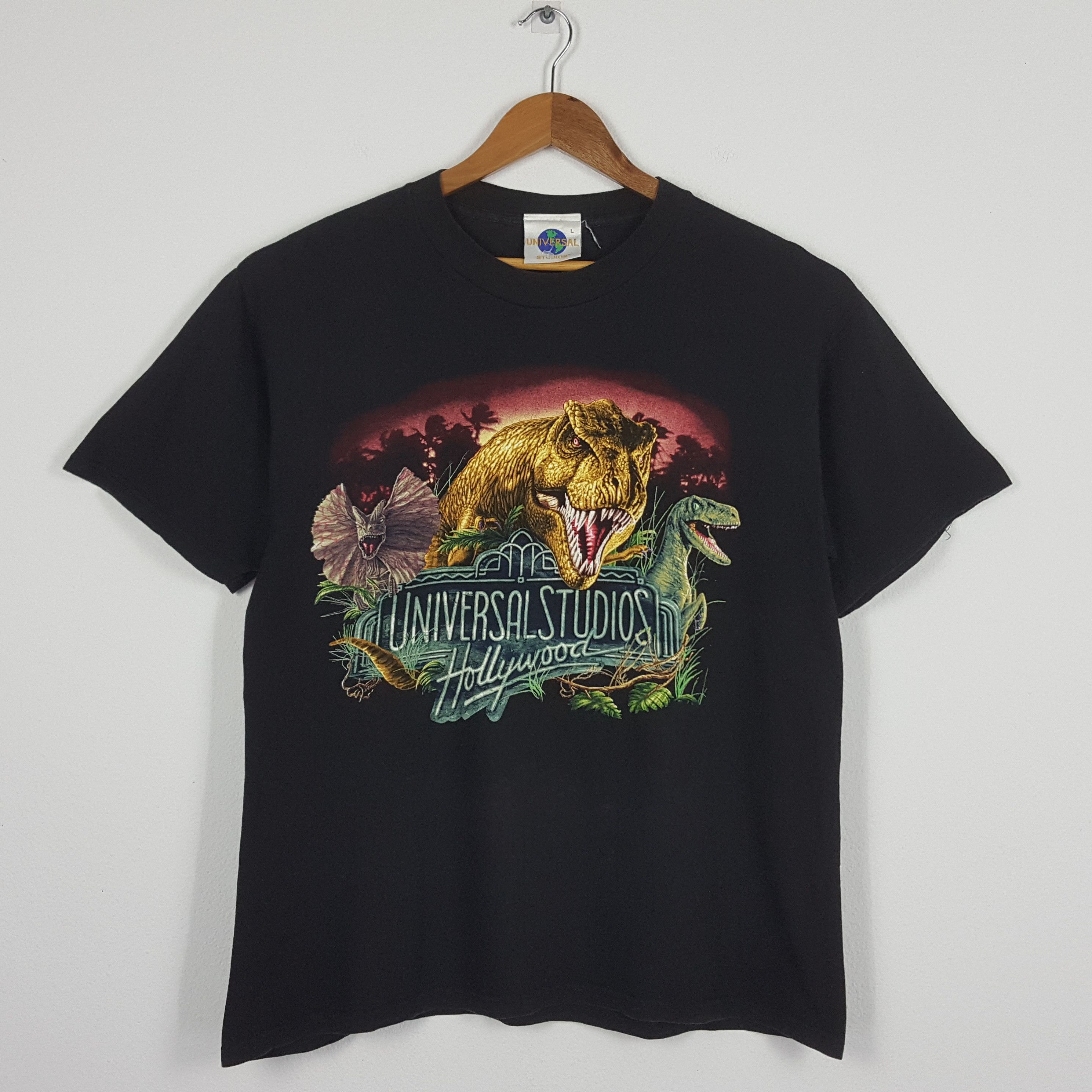 Universal Studios × Vintage Vintage 90's JURASSIC PARK American Adventure Movie Tees Size US L / EU 52-54 / 3 - 1 Thumbnail