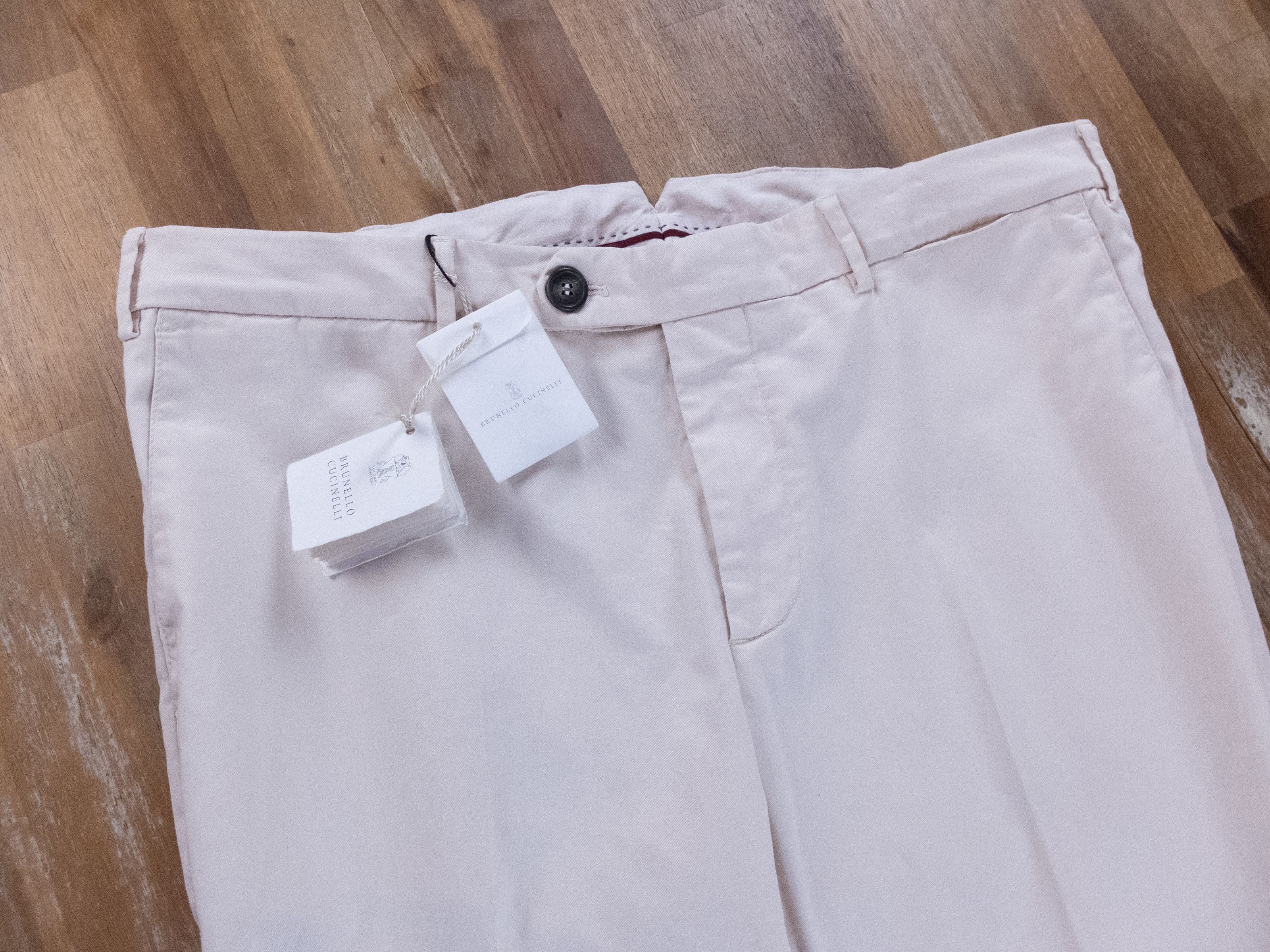 Brunello Cucinelli BRUNELLO CUCINELLI off white cotton pants trousers 38 Size US 38 / EU 54 - 4 Thumbnail